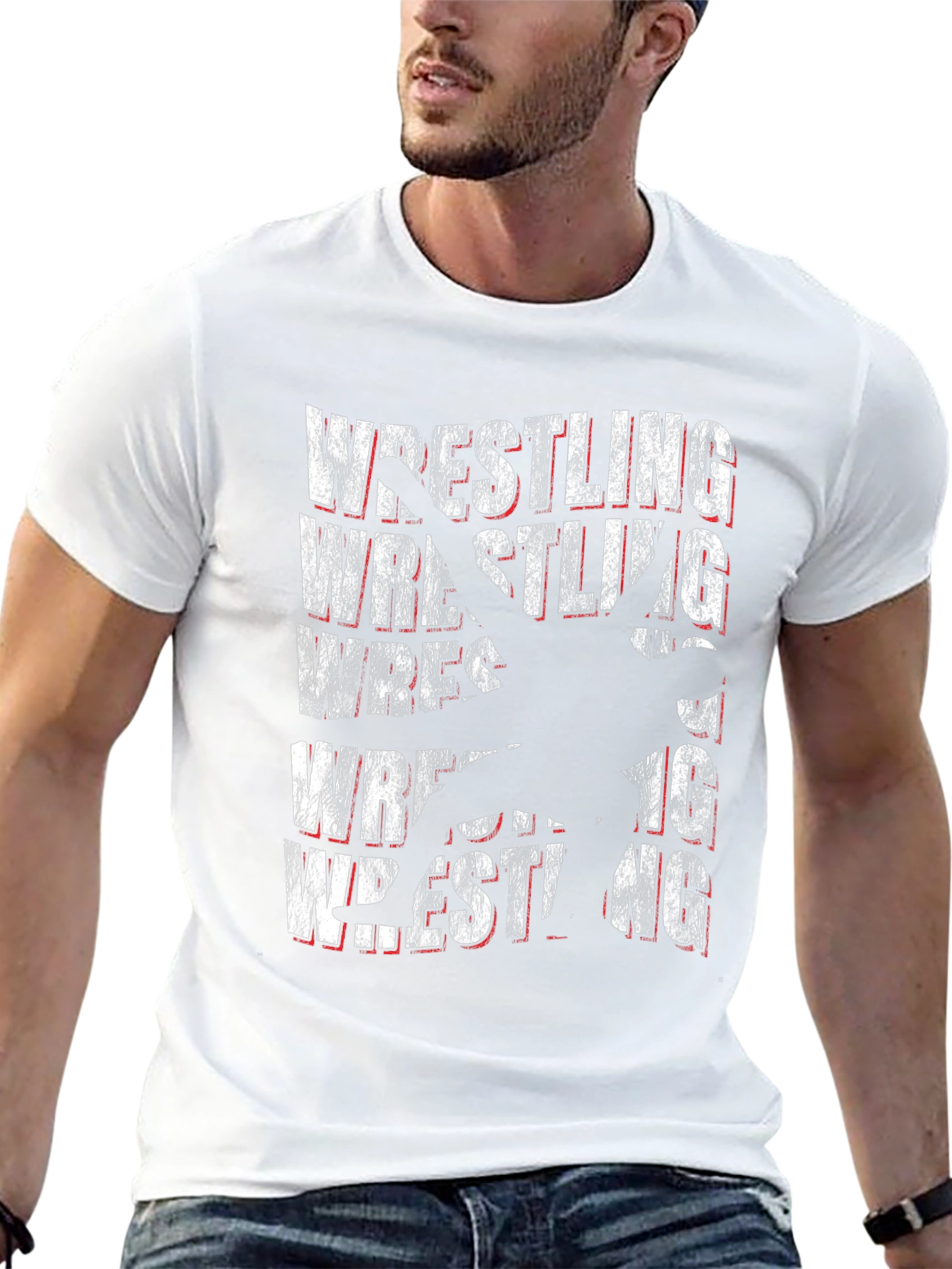 Wrestling Graphic Tee - Black