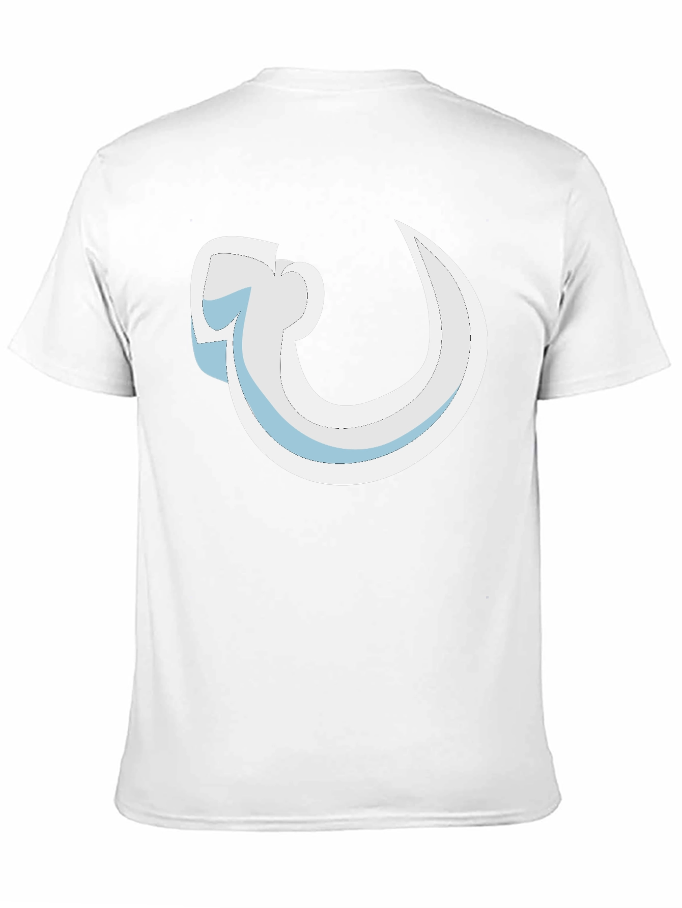 Abstract Curve Graphic Black T-Shirt
