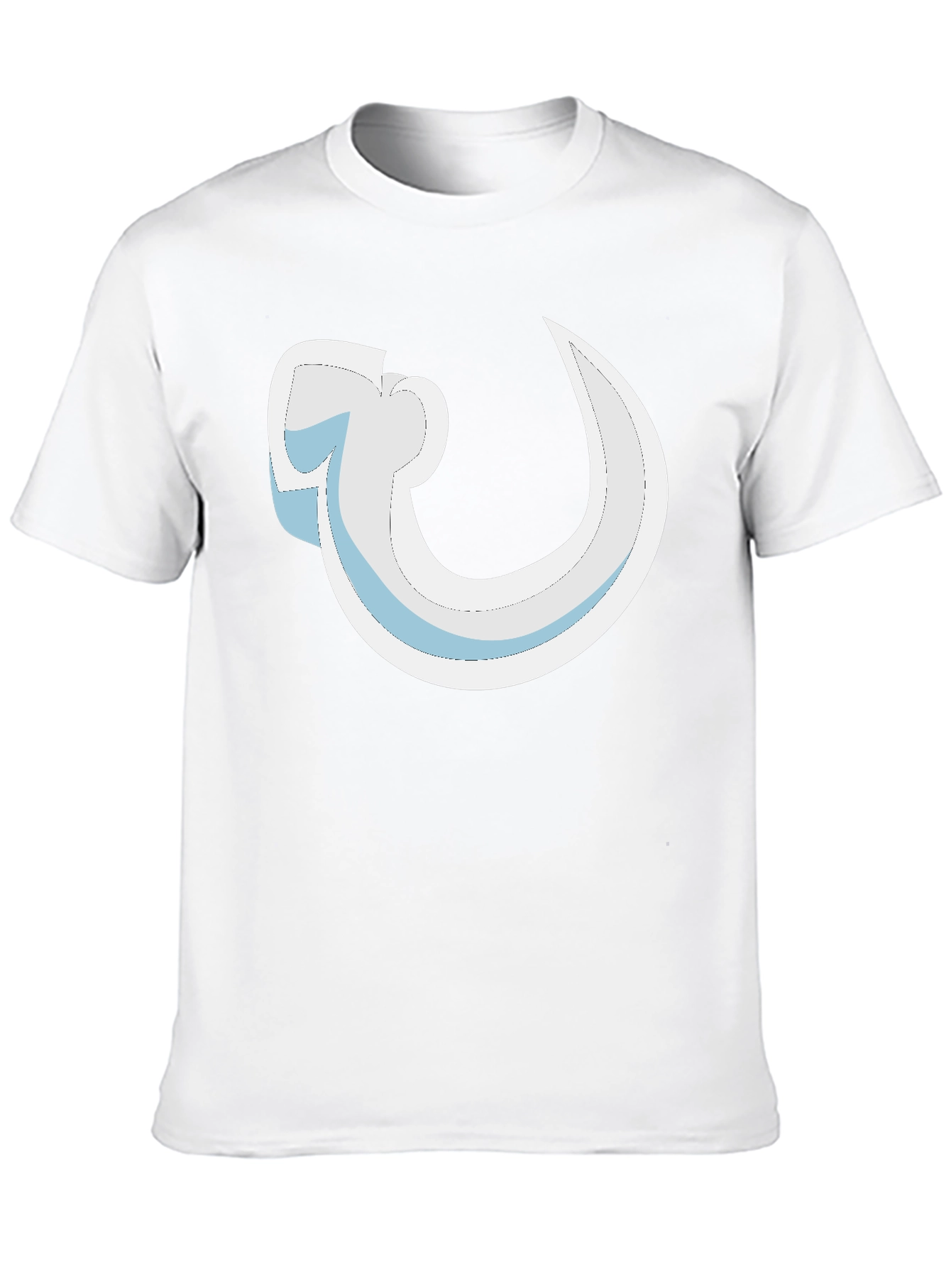 Abstract Curve Graphic Black T-Shirt