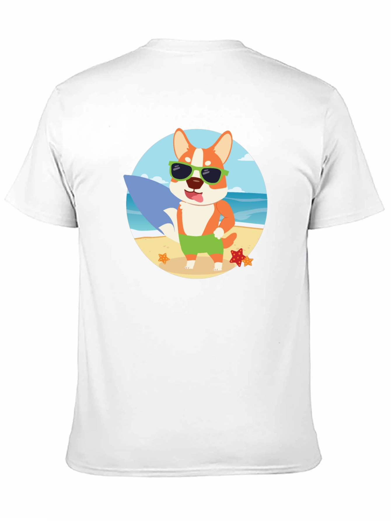 Surfer Dog T-Shirt - Beach Vibes!