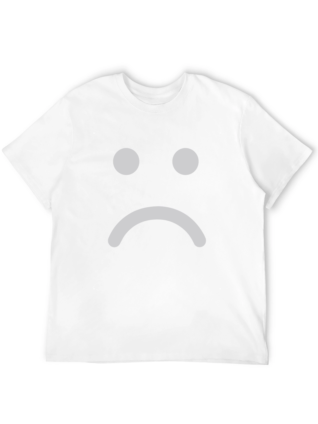 Sad Face Graphic T-Shirt - Unisex Crew Neck Tee