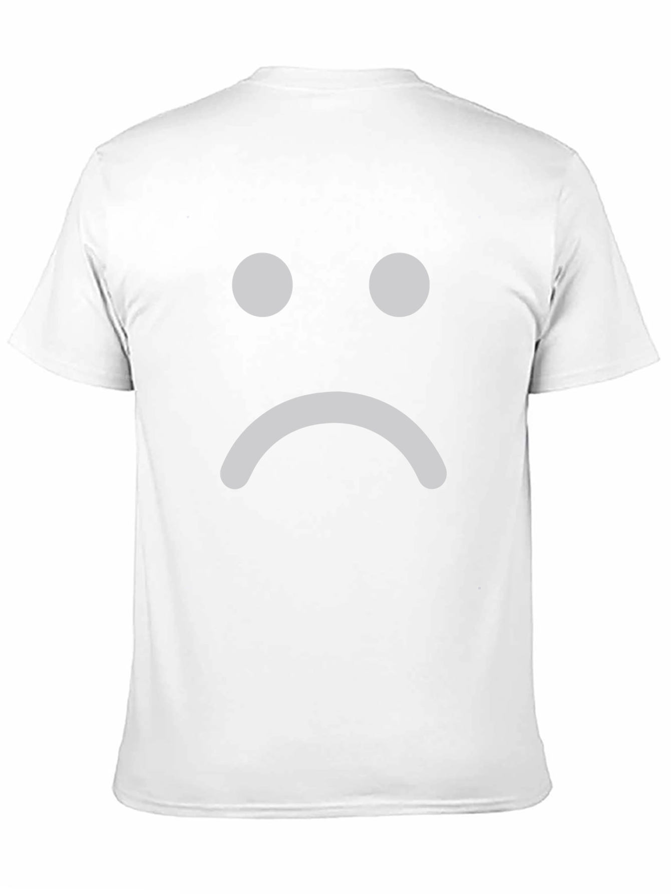 Sad Face Graphic T-Shirt - Unisex Crew Neck Tee