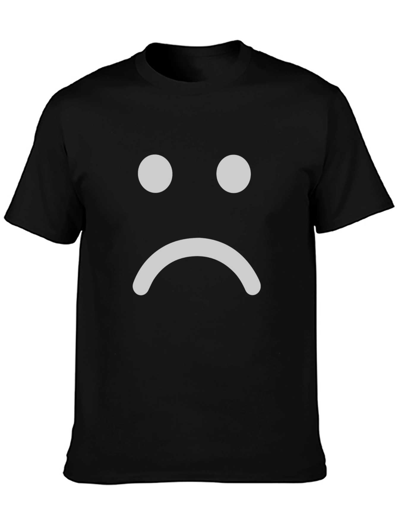 Sad Face Graphic T-Shirt - Unisex Crew Neck Tee