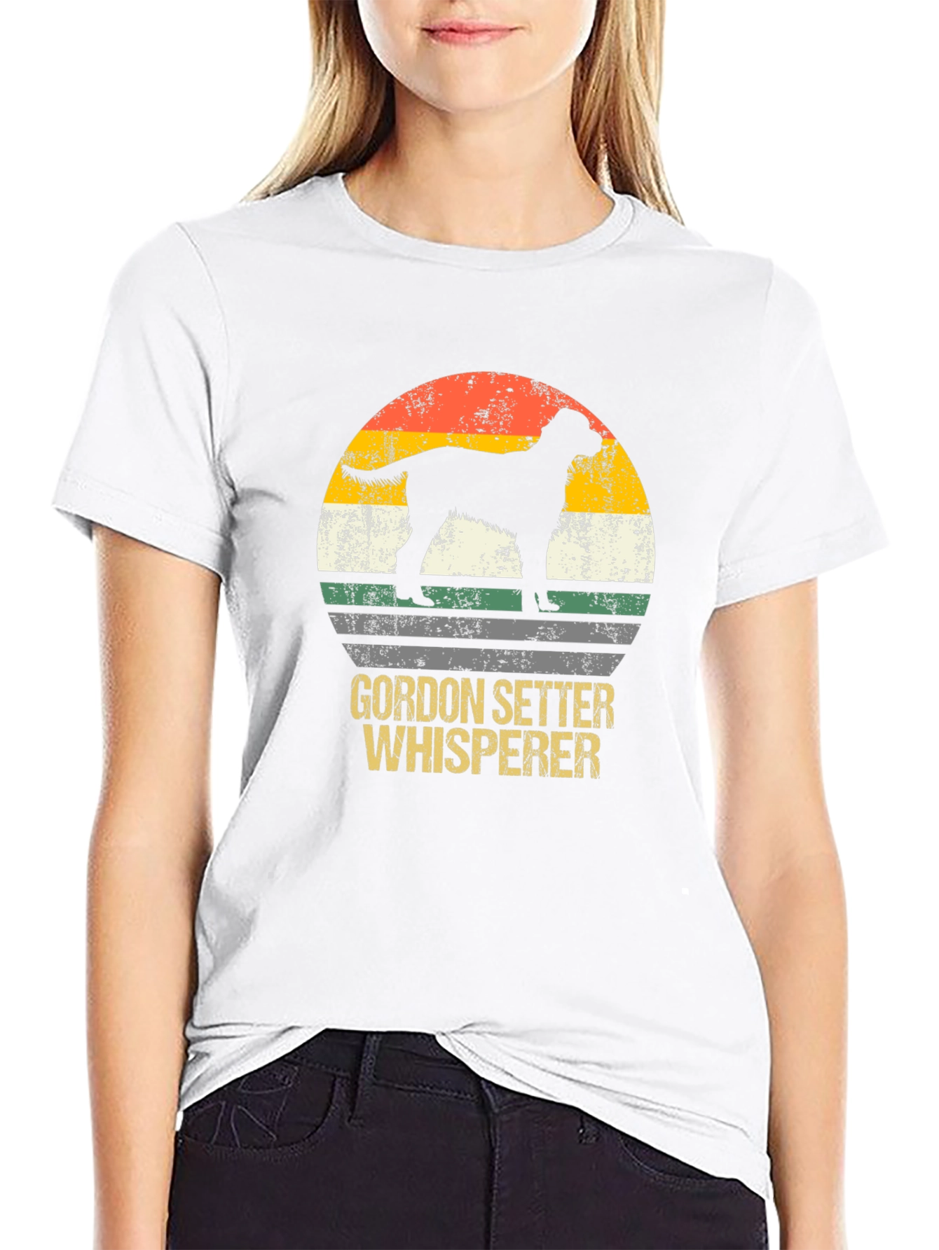 Gordon Setter Whisperer T-Shirt Retro Dog Lover Tee
