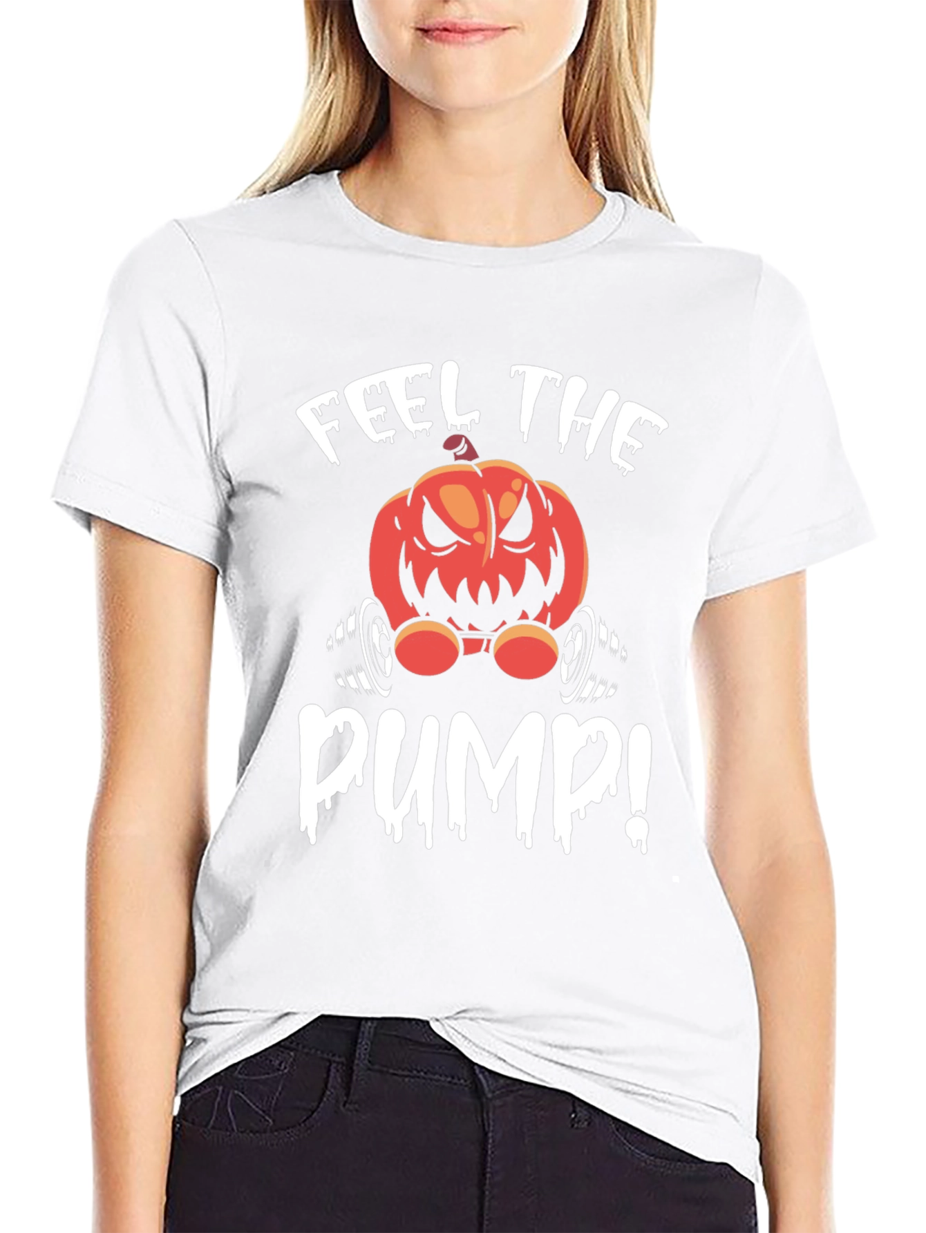 Halloween Pumpkin Gym T-Shirt - Feel the Pump!
