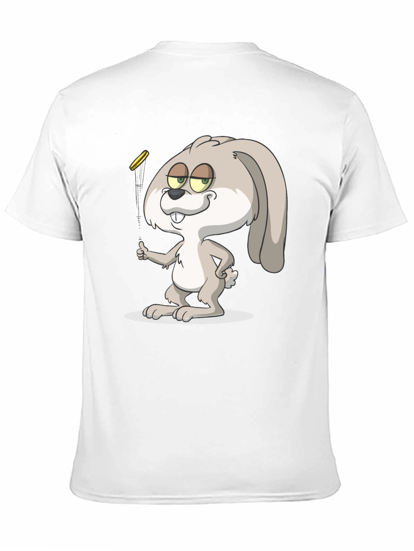Cartoon Rabbit Graphic T-Shirt - Casual Wear