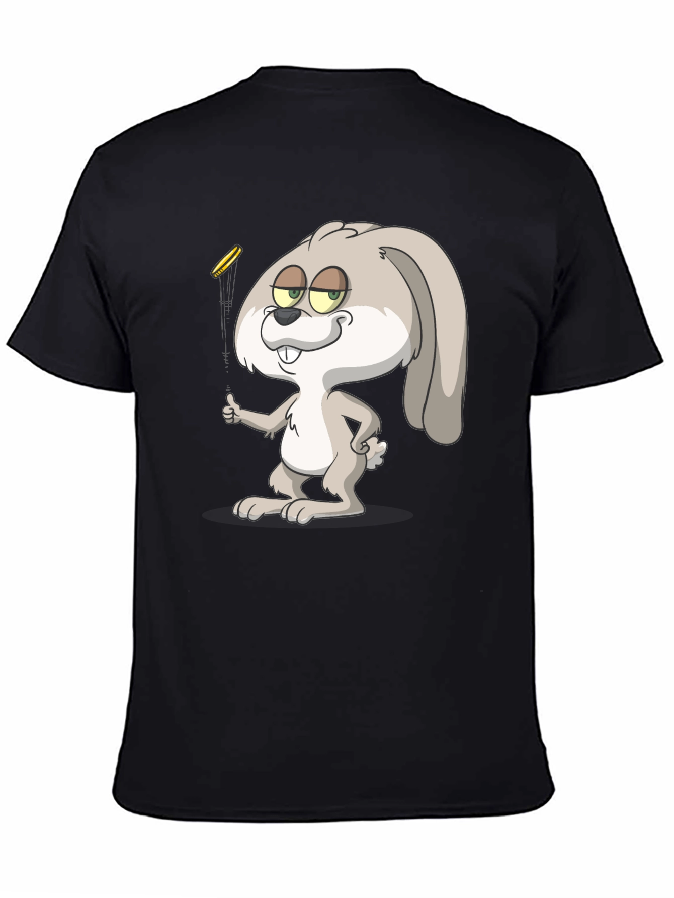 Cartoon Rabbit Graphic T-Shirt - Casual Wear