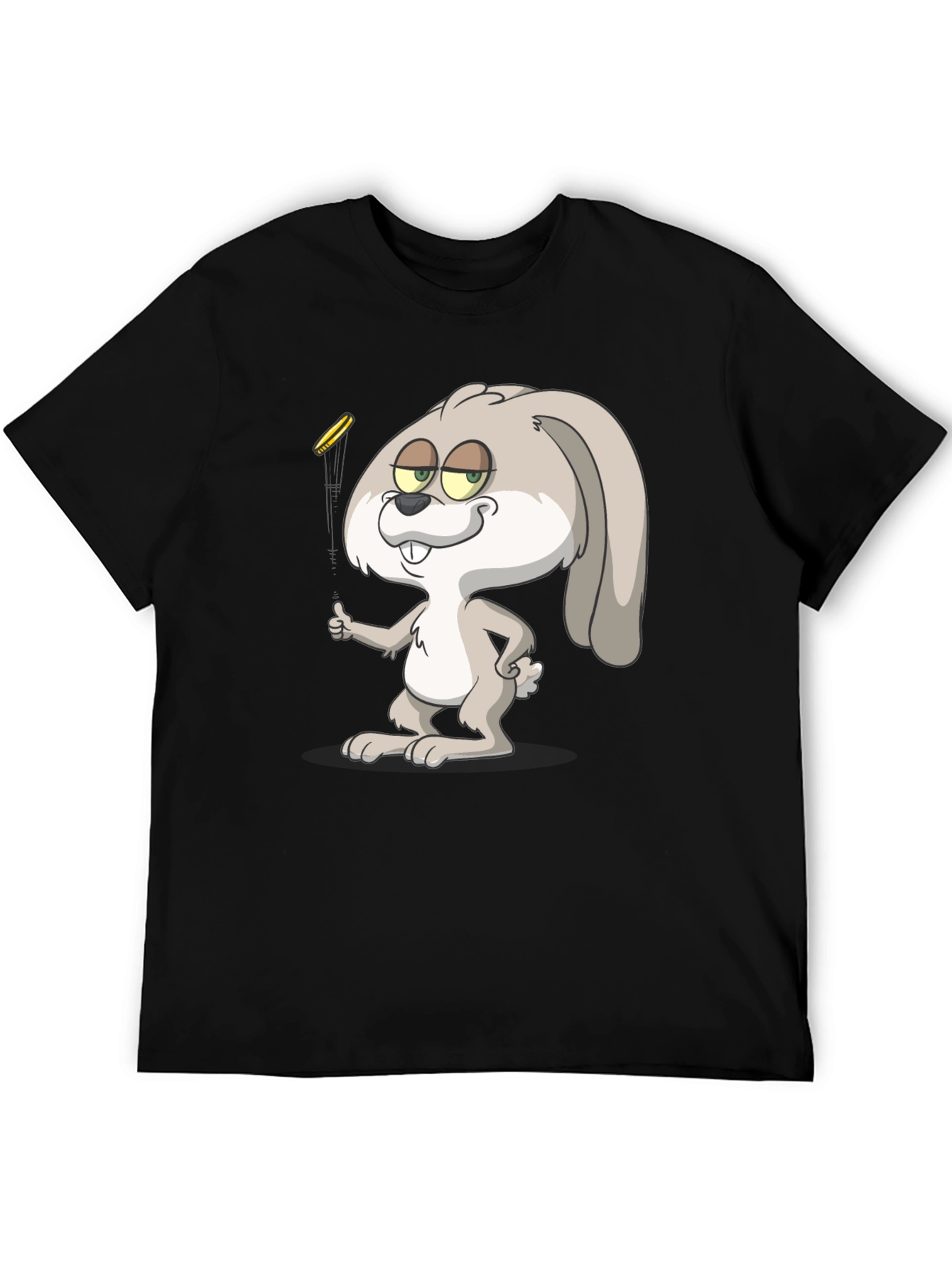 Cartoon Rabbit Graphic T-Shirt - Casual Wear