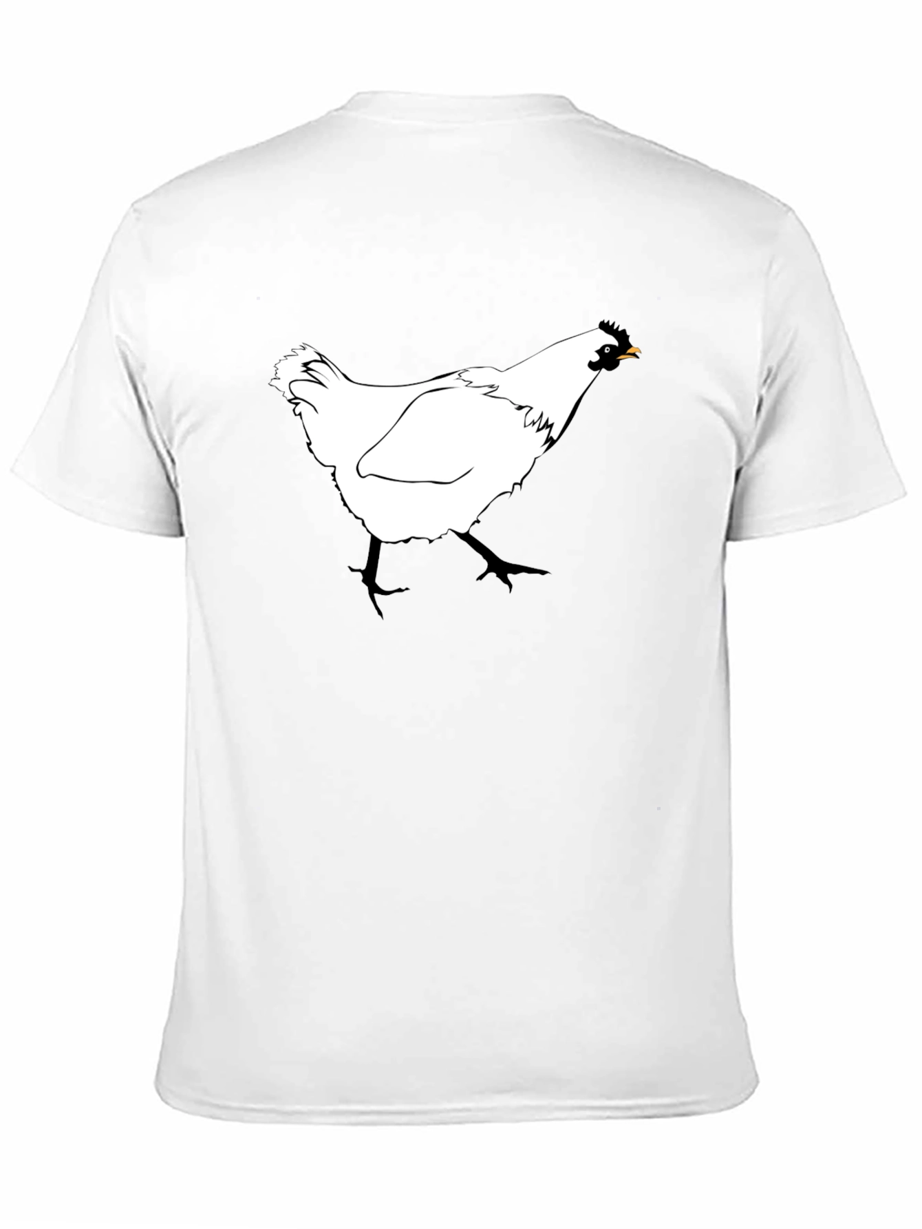 Black Chicken T-Shirt - Farm Animal Graphic Tee