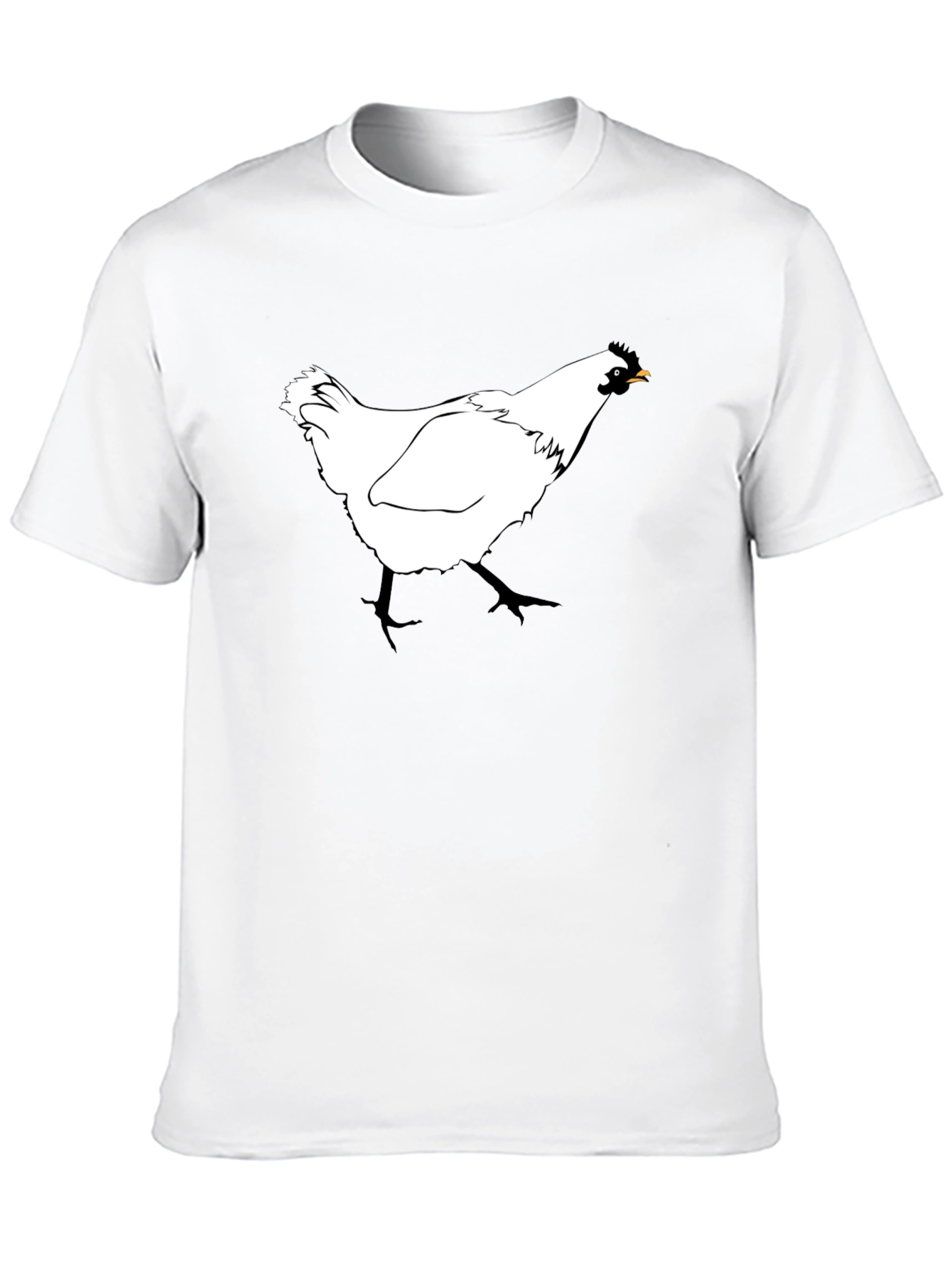 Black Chicken T-Shirt - Farm Animal Graphic Tee