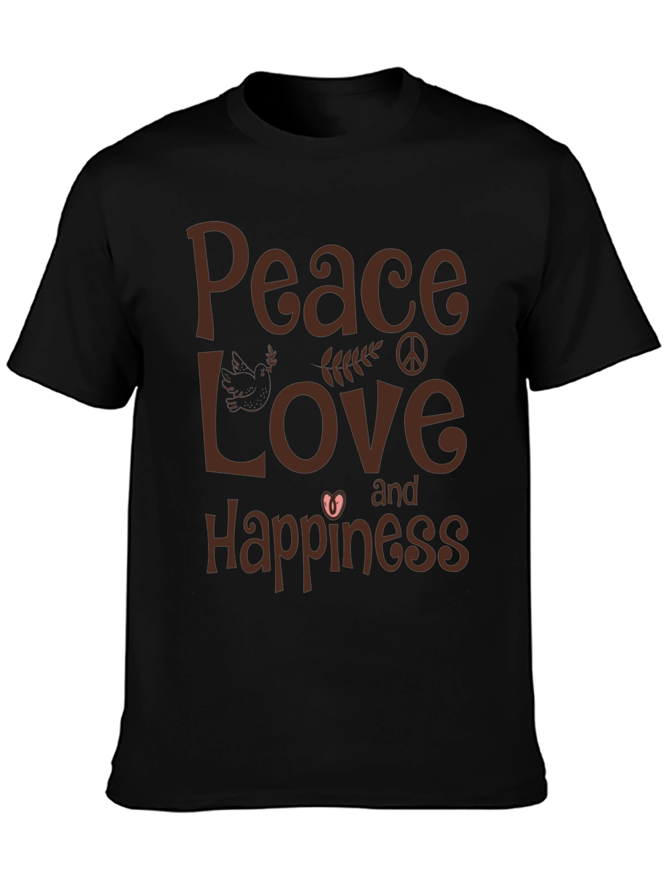Peace Love and Happiness Graphic T-Shirt