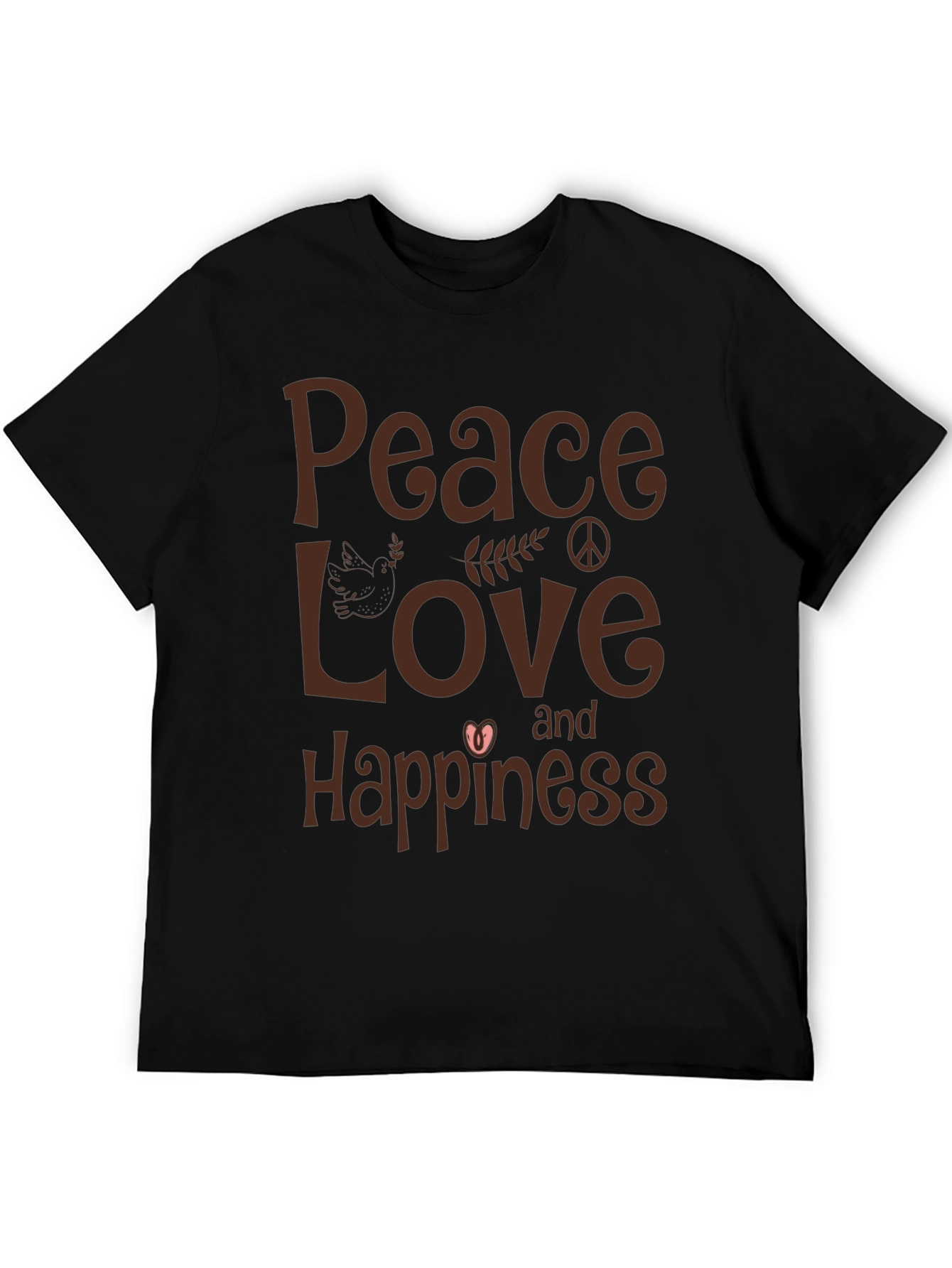 Peace Love and Happiness Graphic T-Shirt