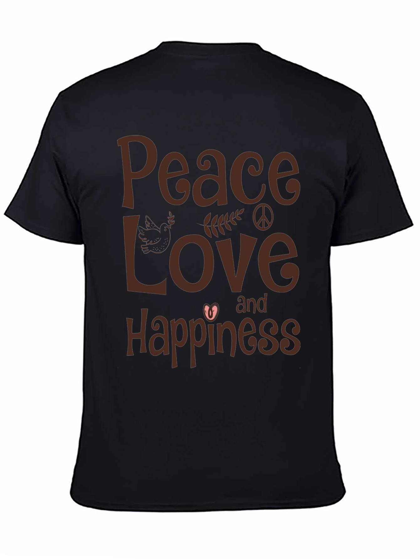 Peace Love and Happiness Graphic T-Shirt