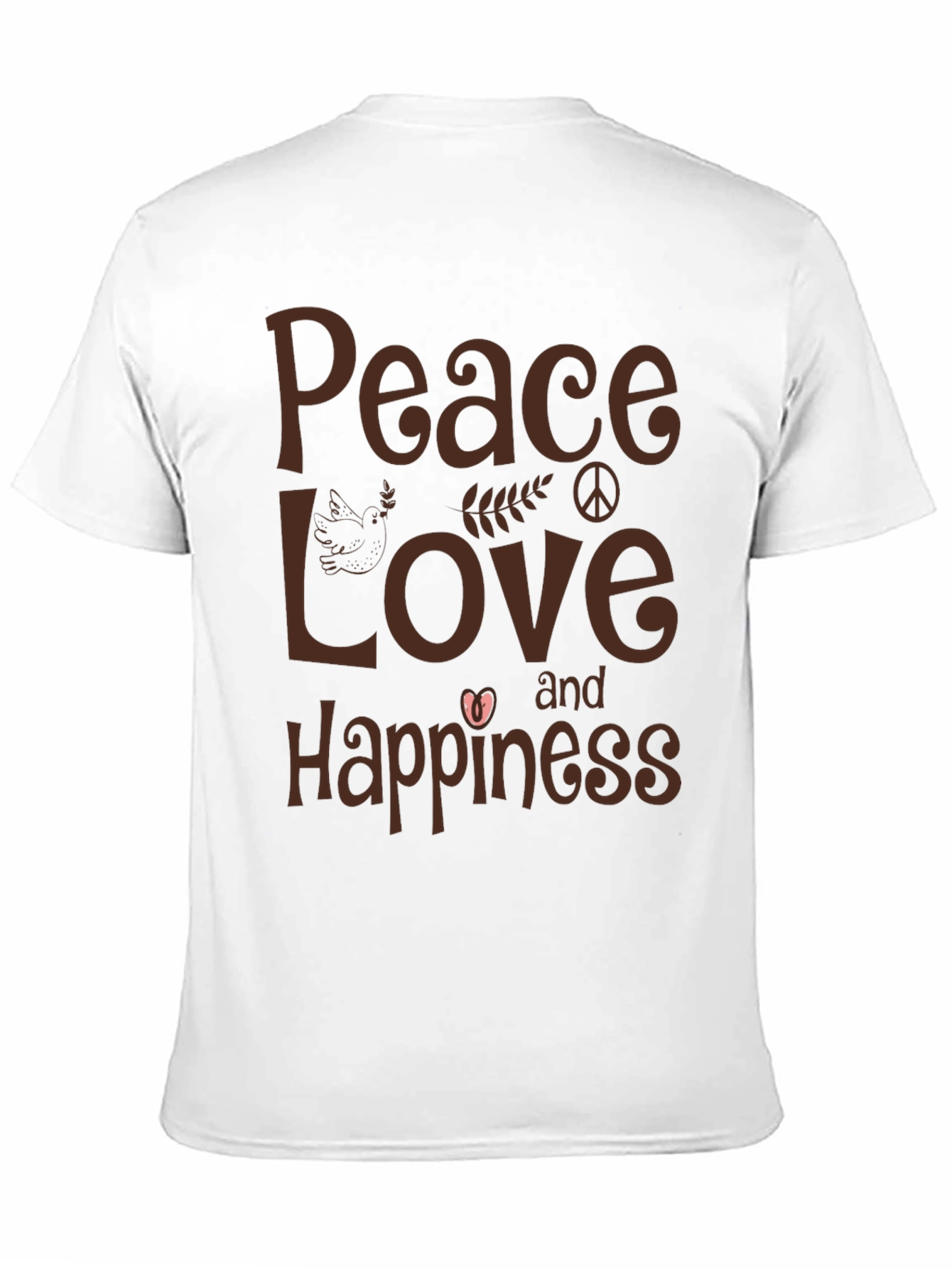 Peace Love and Happiness Graphic T-Shirt