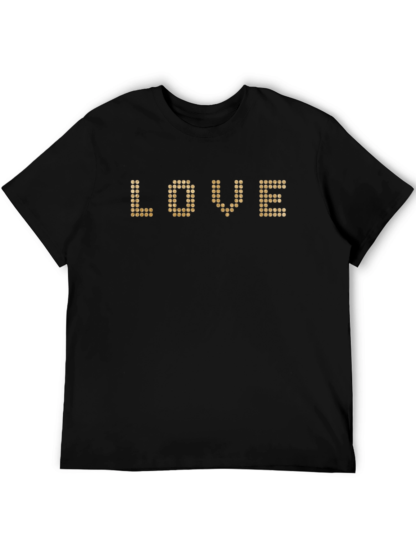 Love Dotted Graphic Tee - Black