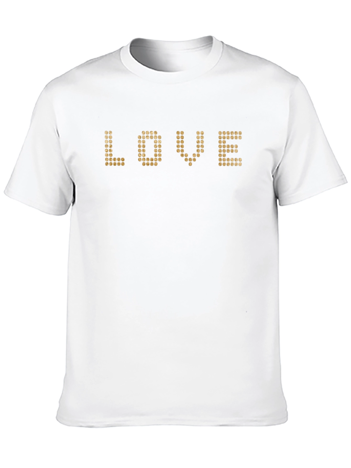 Love Dotted Graphic Tee - Black