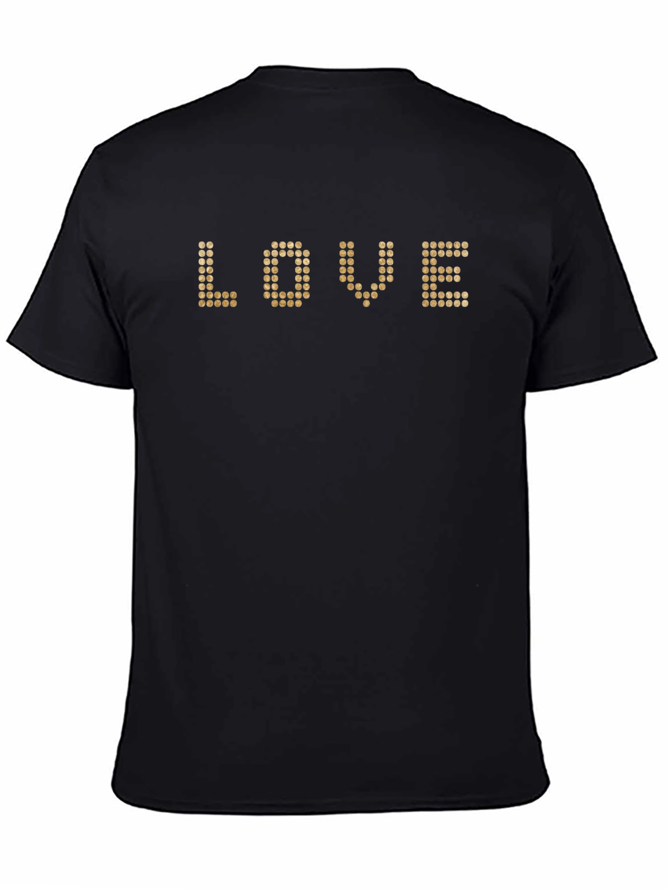 Love Dotted Graphic Tee - Black