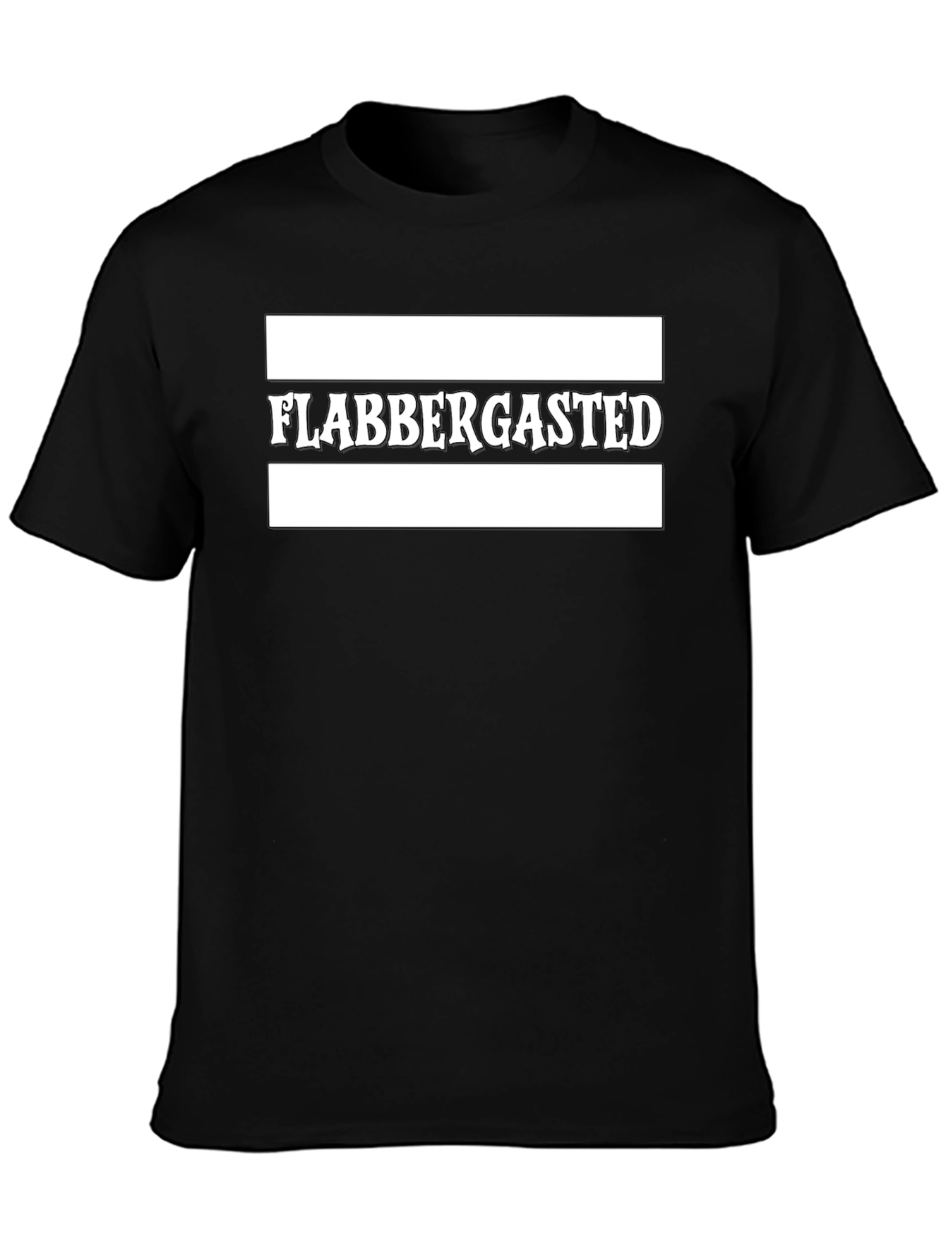 Flabbergasted Graphic Tee - Black Cotton Blend