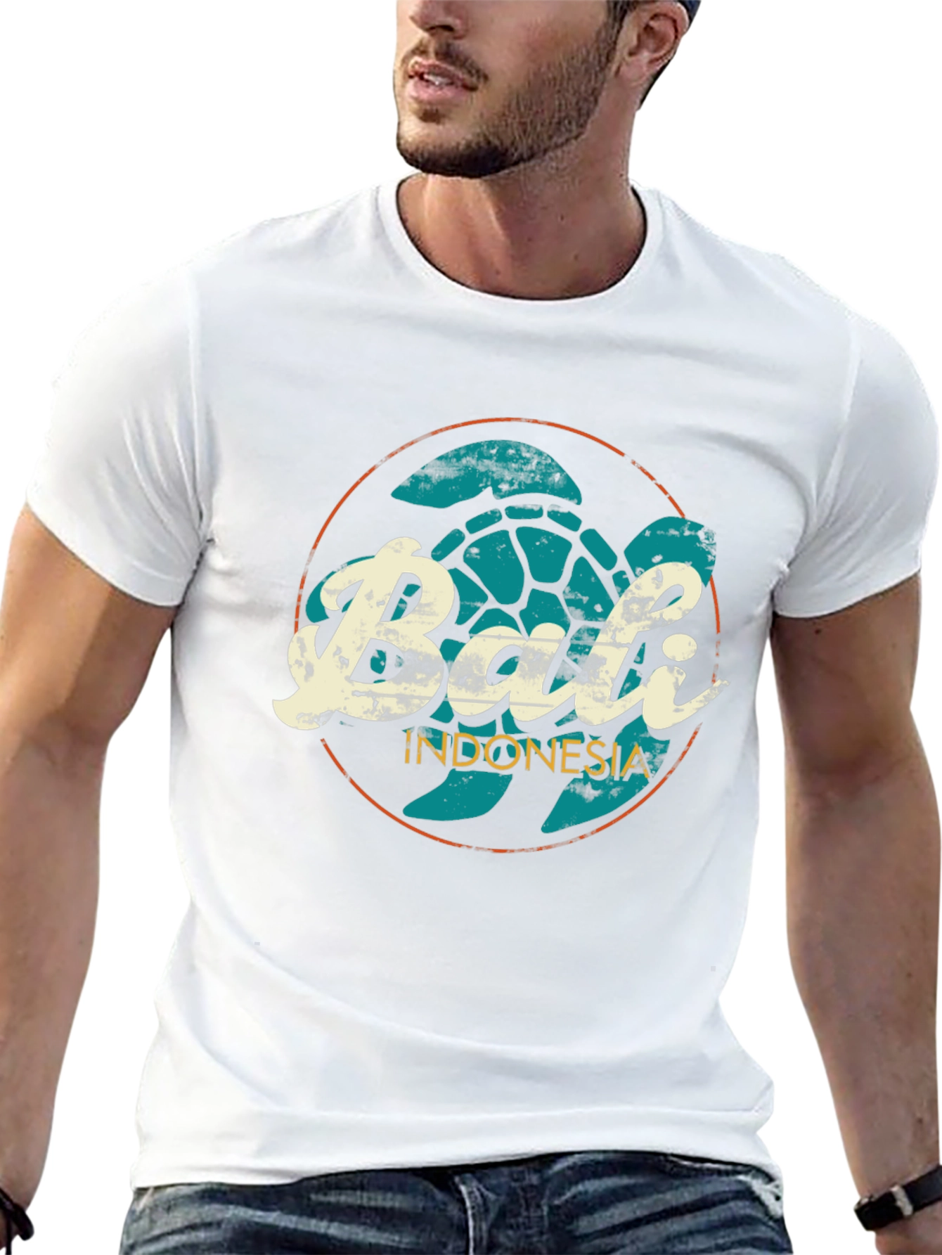 Bali Indonesia Turtle Graphic T-Shirt