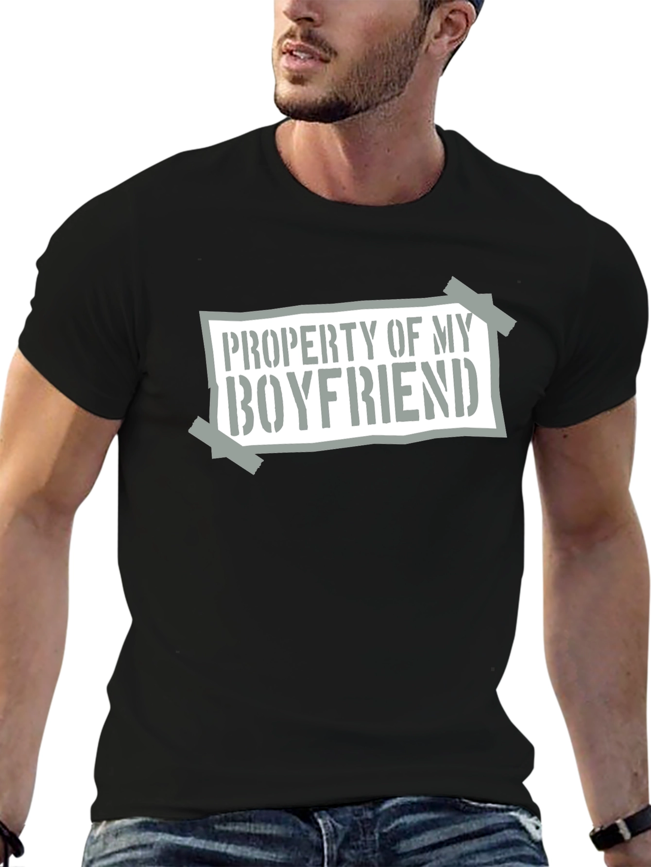 Property of My Boyfriend T-Shirt - Novelty Graphic Tee