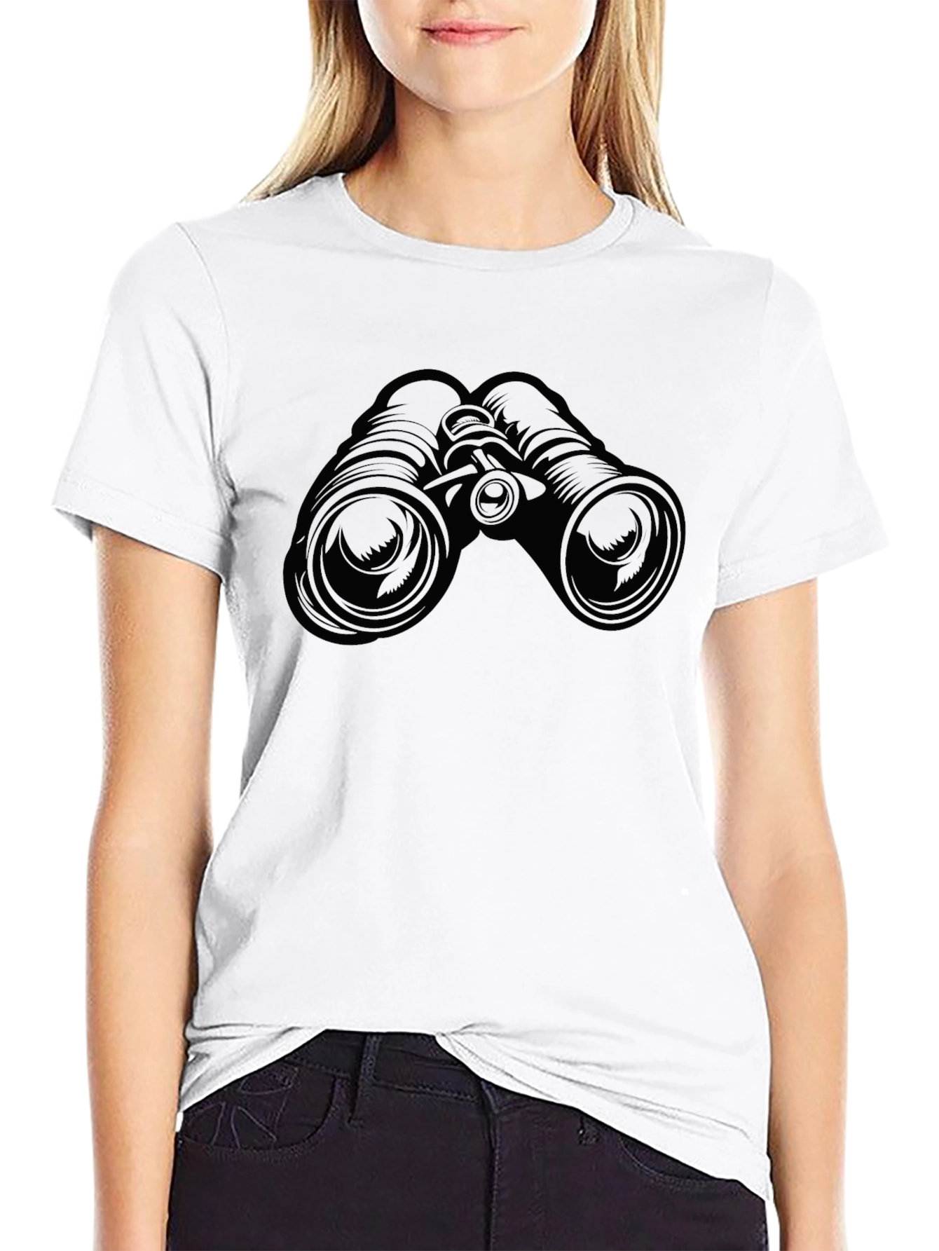 Binoculars Graphic Print T-Shirt