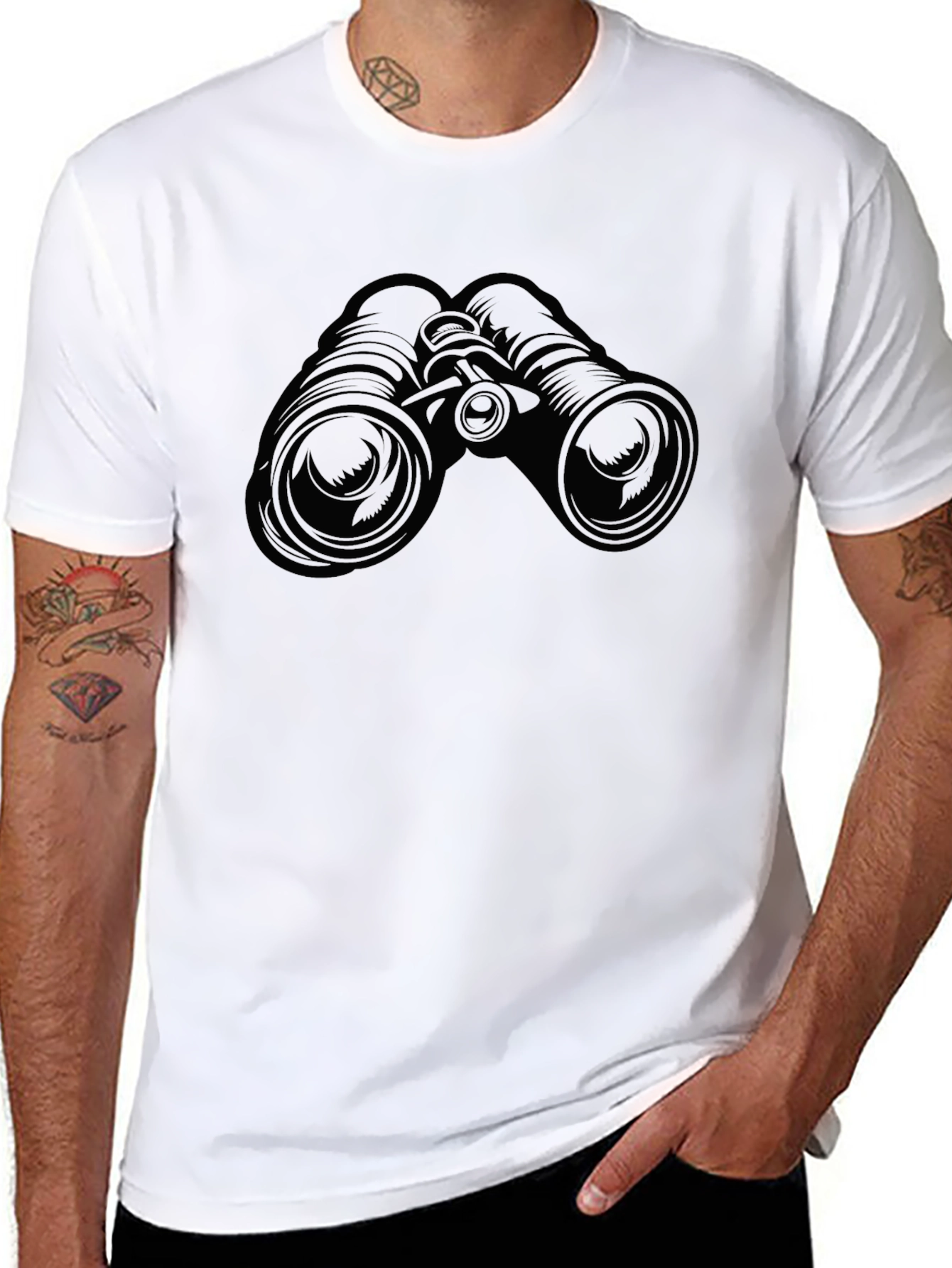 Binoculars Graphic Print T-Shirt