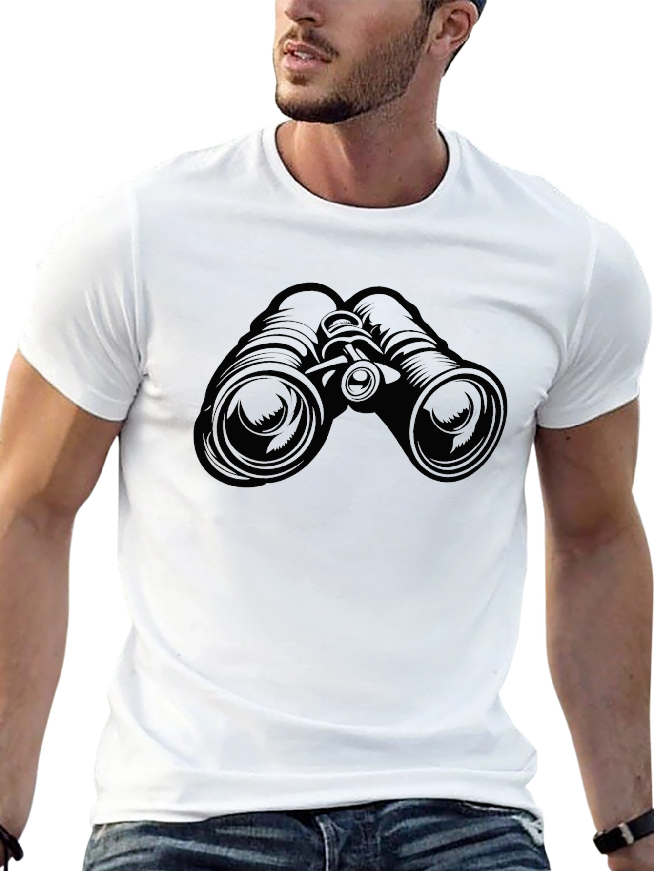 Binoculars Graphic Print T-Shirt