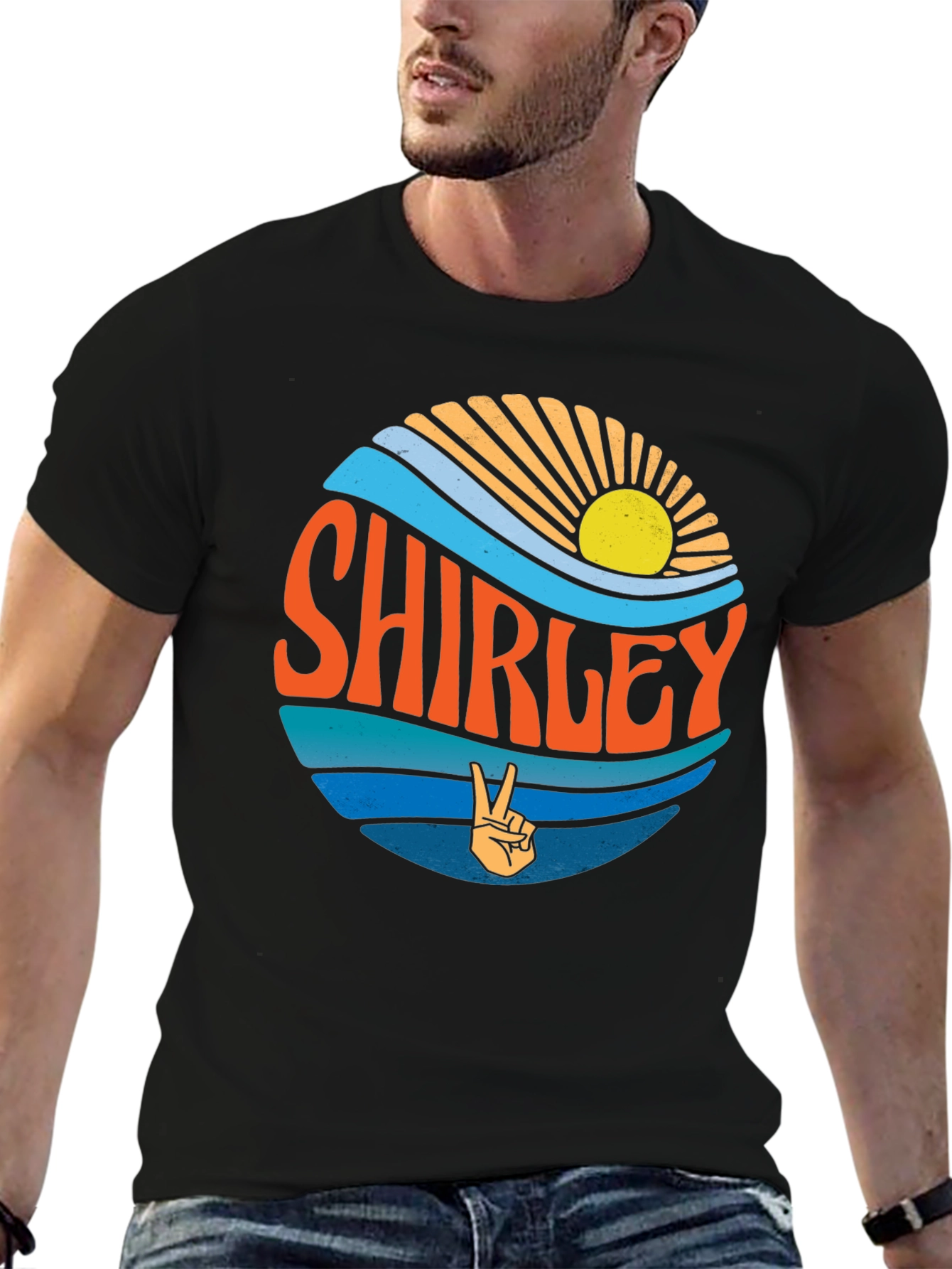 Shirley Retro Peace Sign T-Shirt