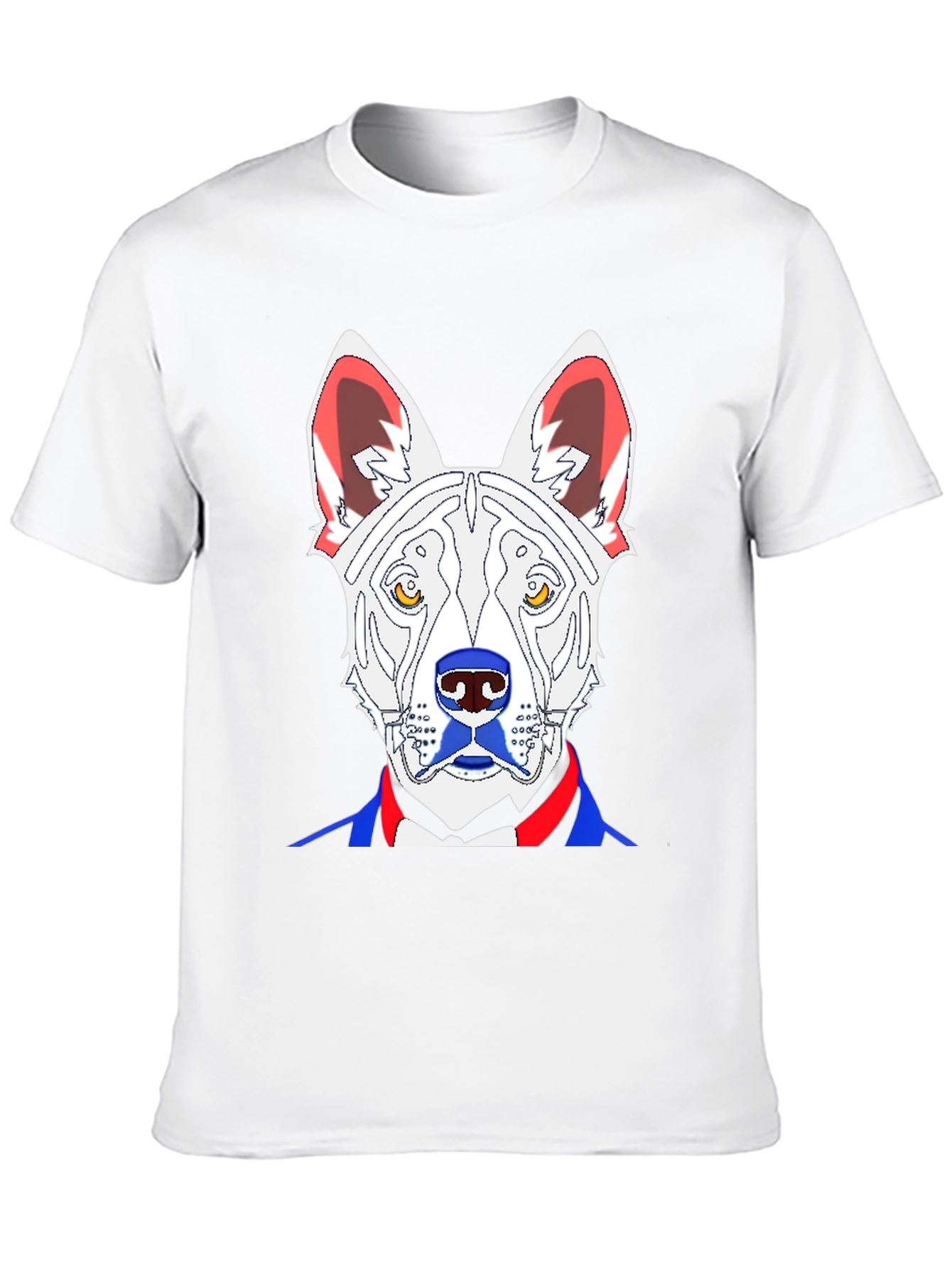 Dog Tuxedo T-Shirt: Stylish Canine Portrait Tee
