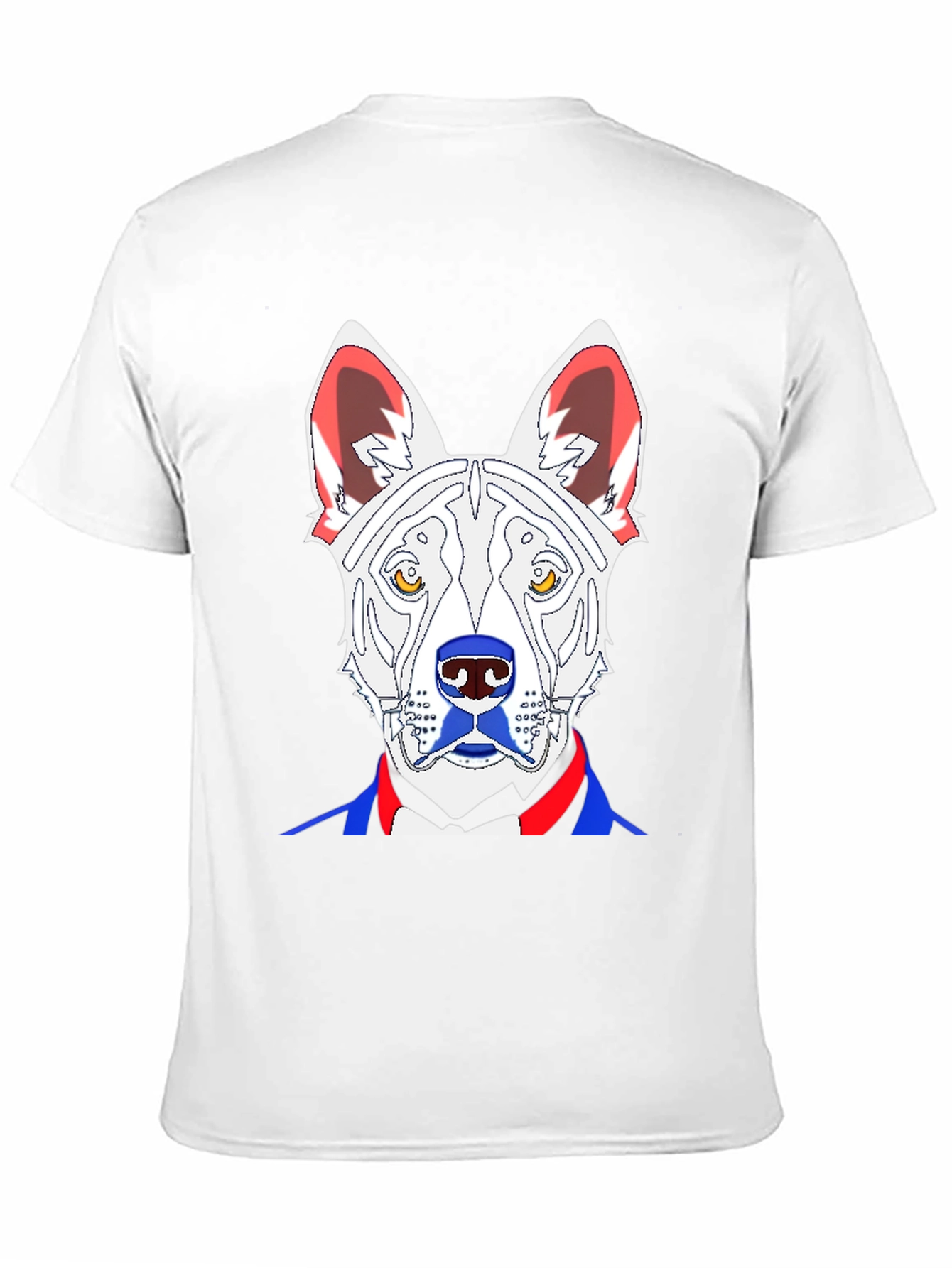 Dog Tuxedo T-Shirt: Stylish Canine Portrait Tee