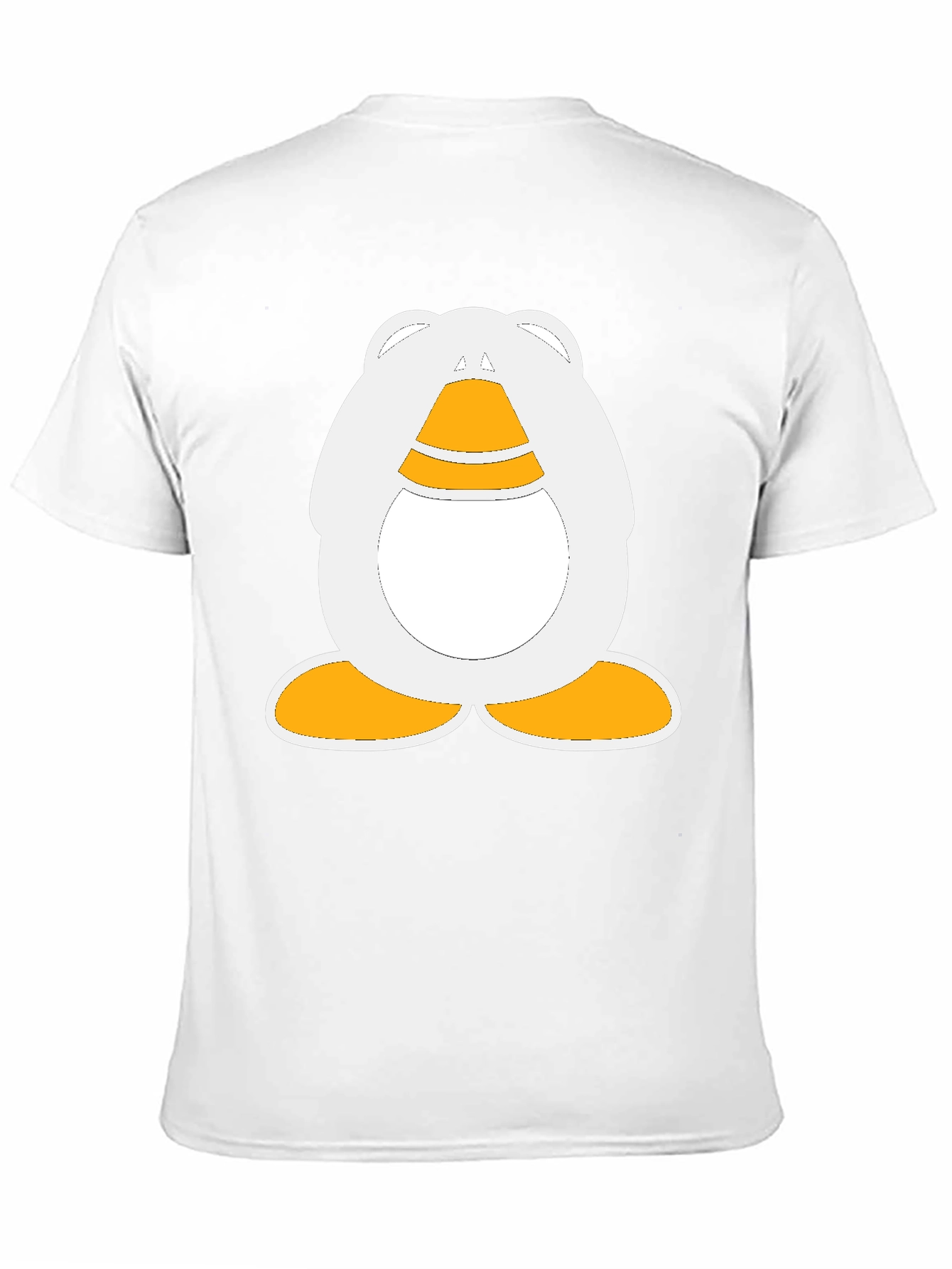 Cartoon Penguin Graphic Black T-Shirt