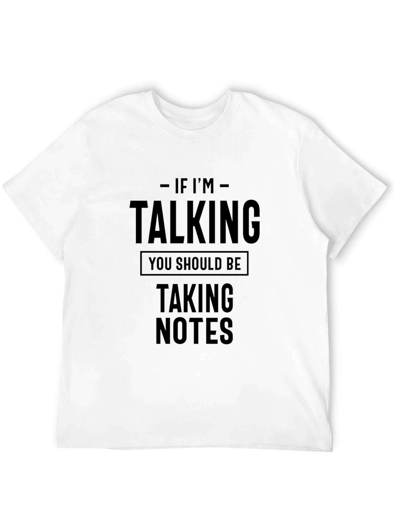 Talking Taking Notes Black Graphic Tee