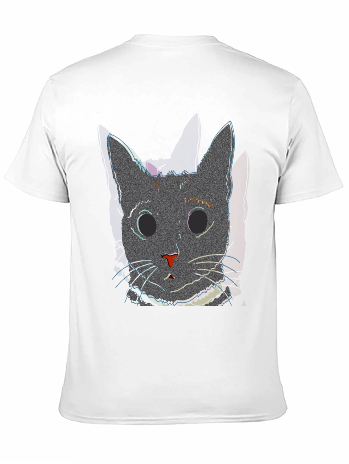 Glitch Cat T-Shirt - Modern Style