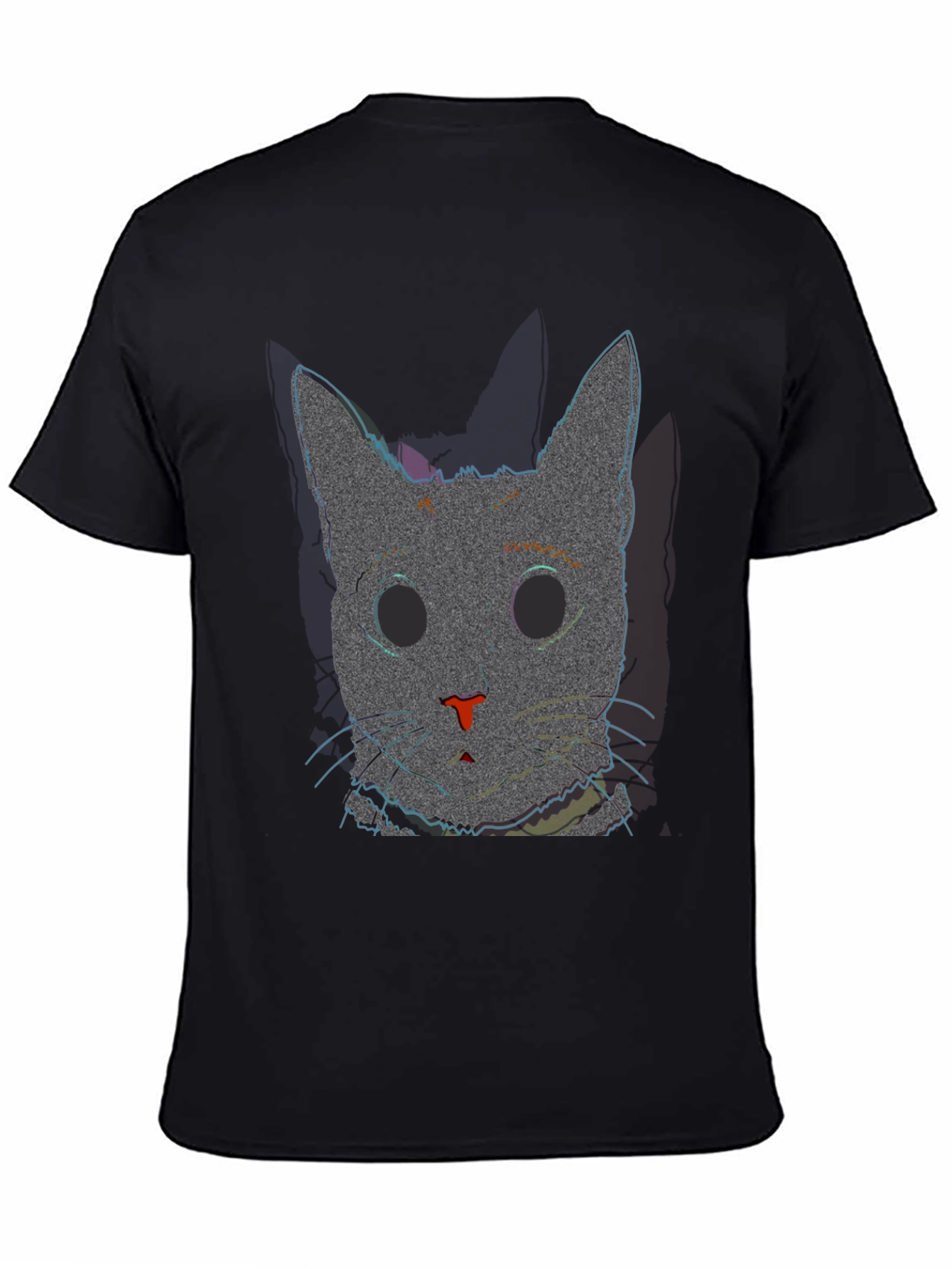 Glitch Cat T-Shirt - Modern Style
