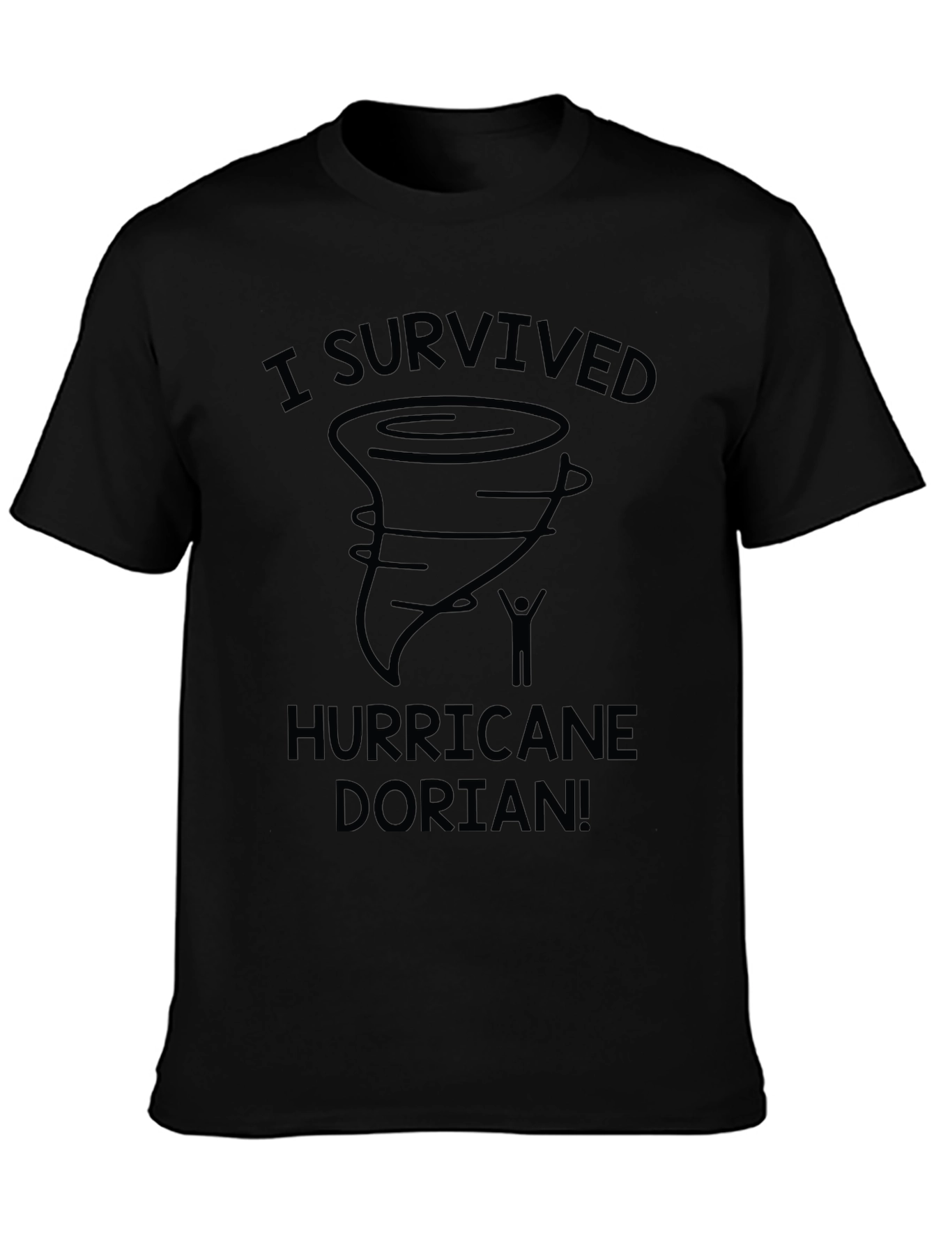 I Survived Hurricane Dorian Black T-Shirt
