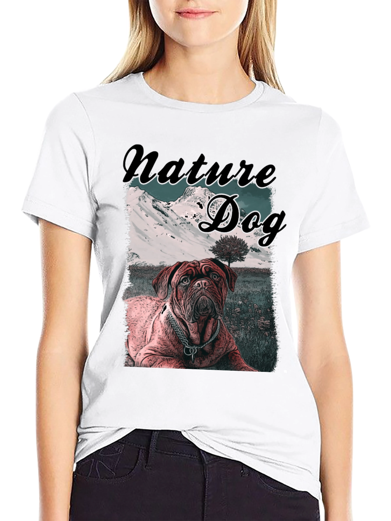 Nature Dog Graphic T-Shirt