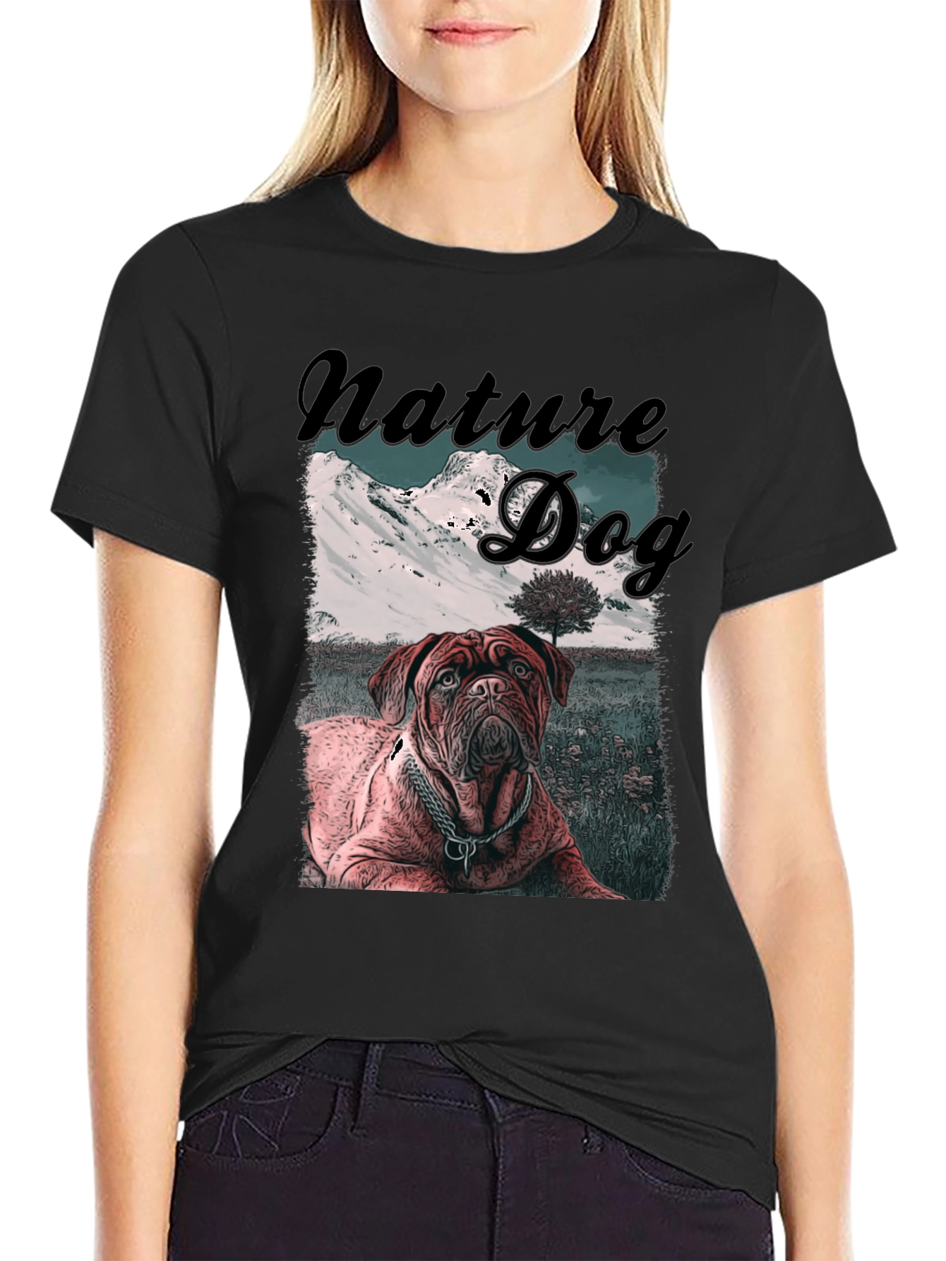 Nature Dog Graphic T-Shirt