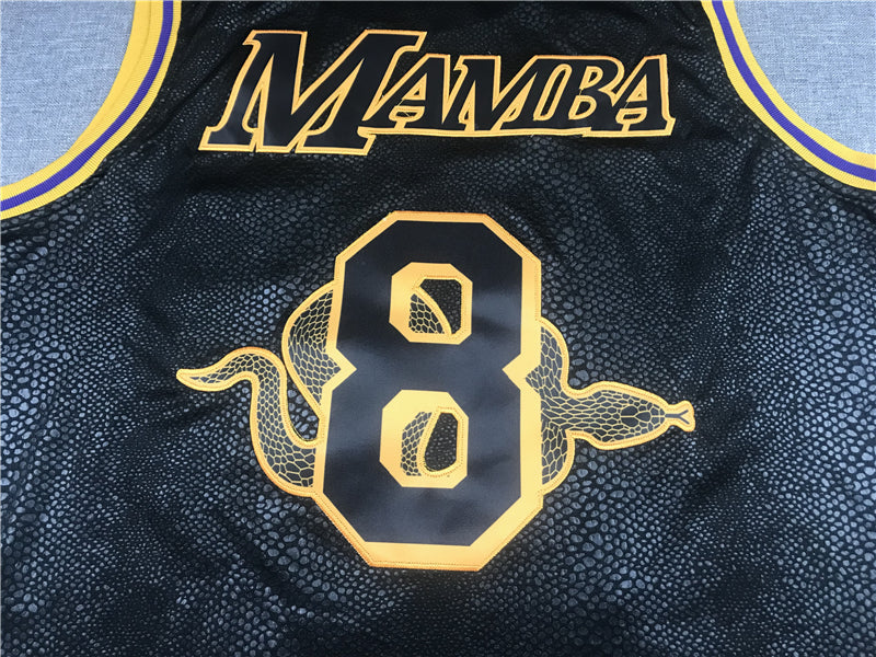 Men's Los Angeles Lakers #8-24 NBA Black Mamba Swingman Jerseys