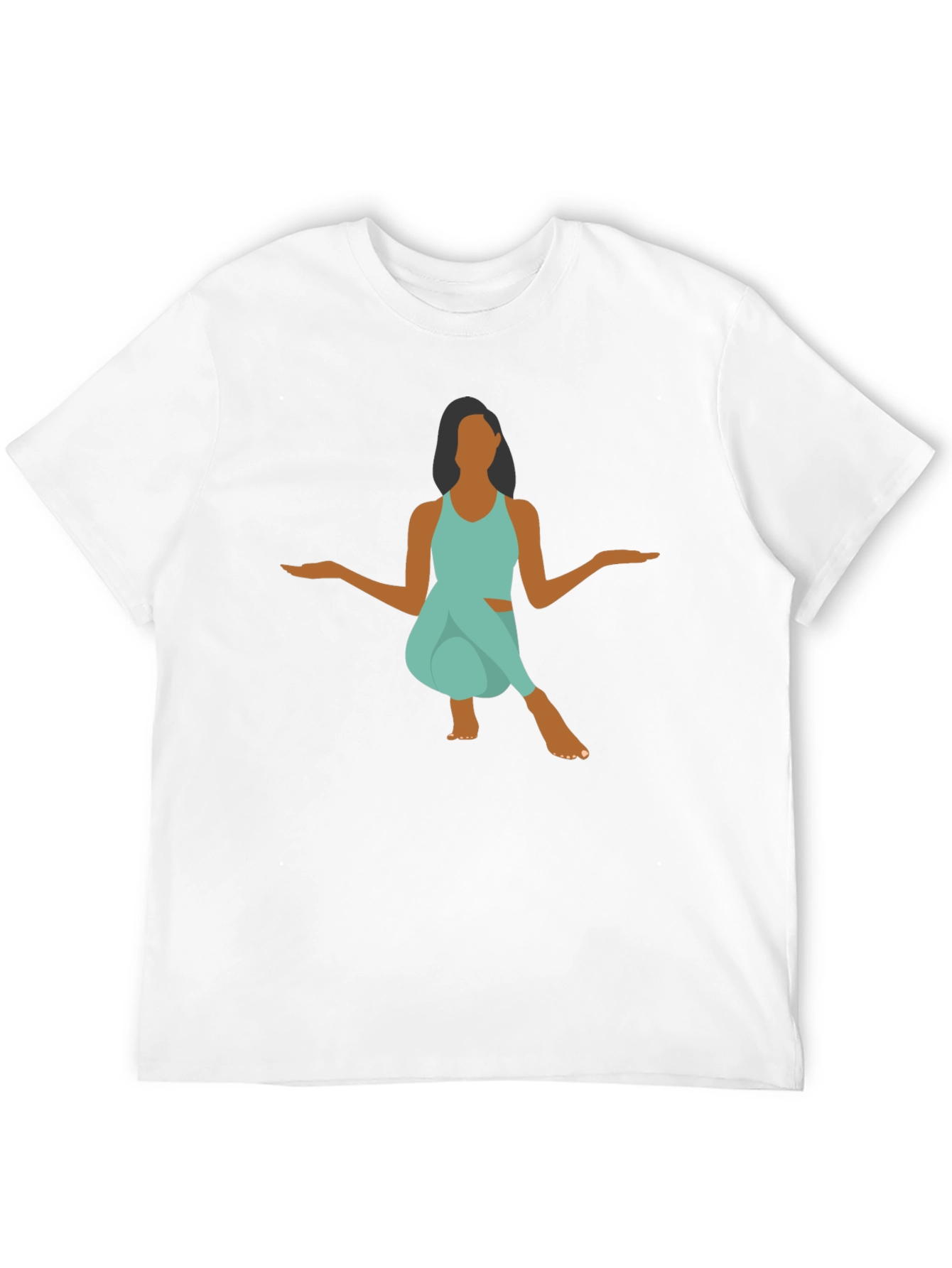 Yoga Pose Graphic Tee - Black Unisex T-Shirt