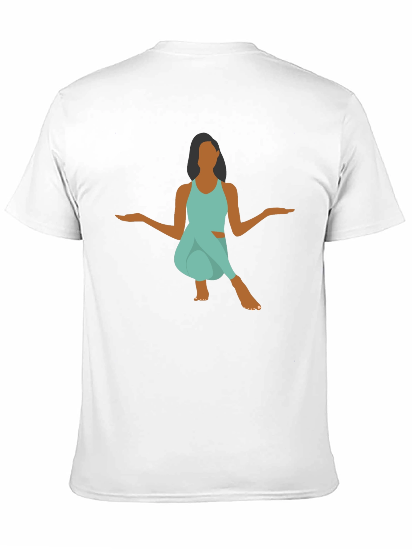 Yoga Pose Graphic Tee - Black Unisex T-Shirt