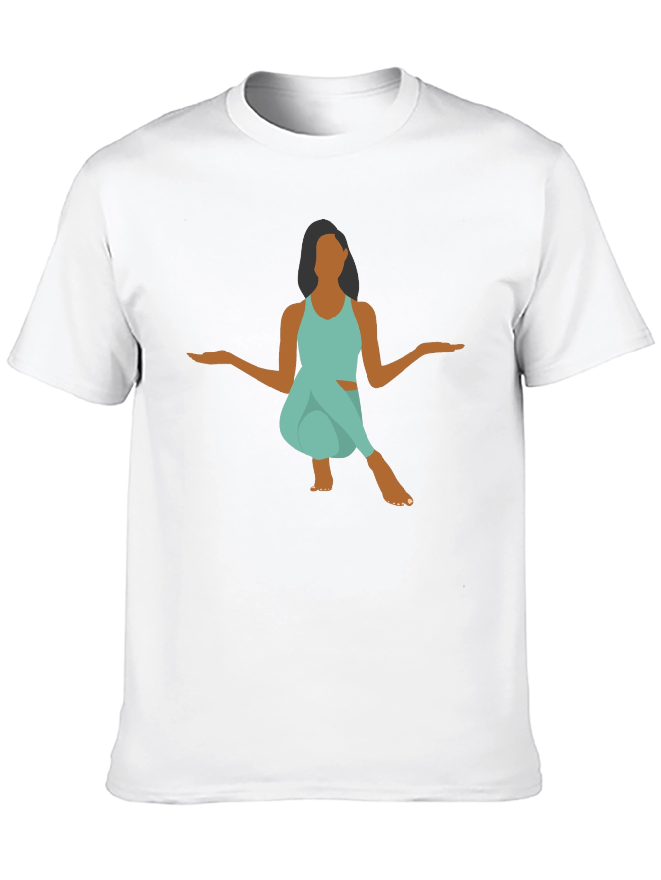 Yoga Pose Graphic Tee - Black Unisex T-Shirt