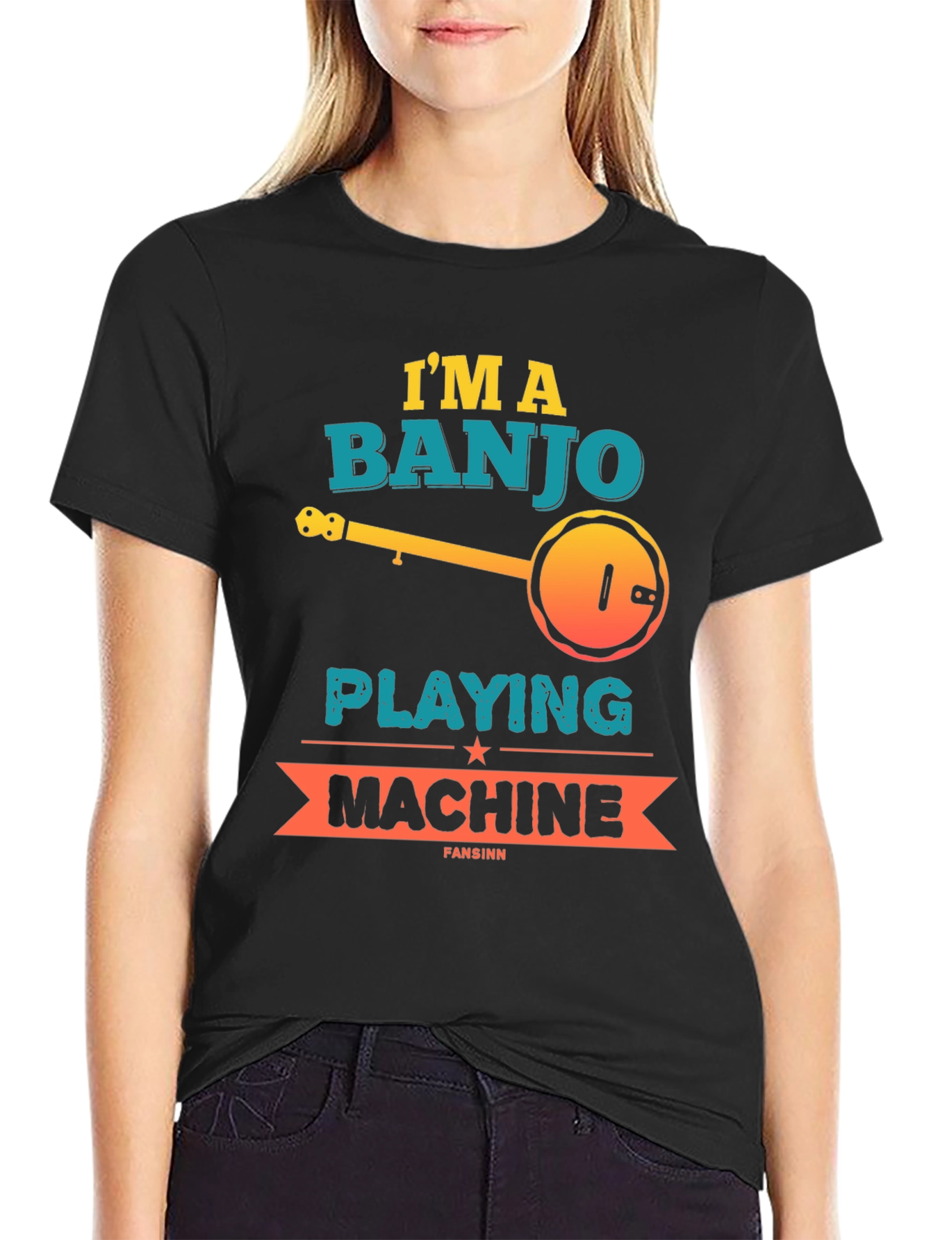 Banjo Playing Machine Graphic Tee