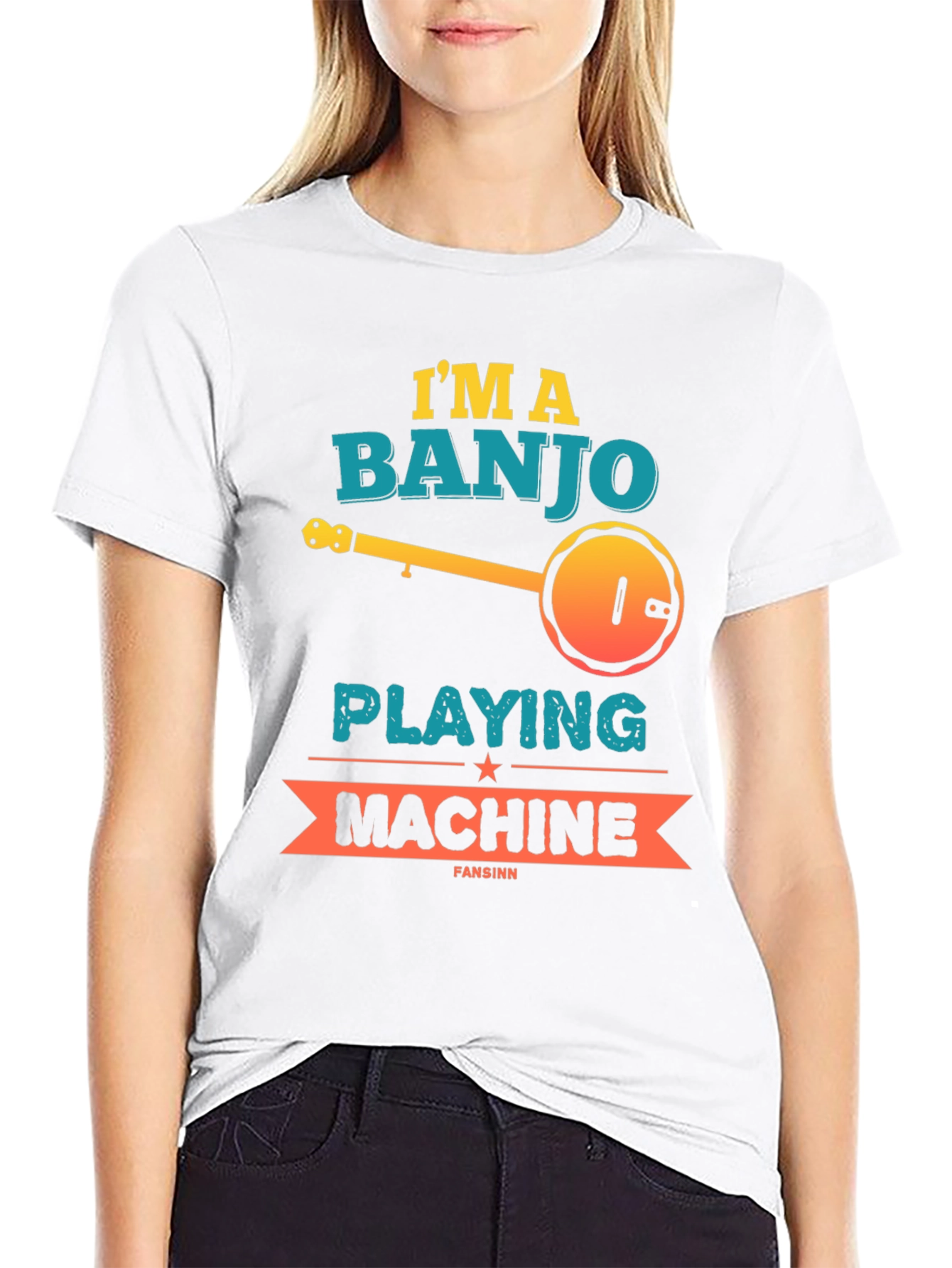 Banjo Playing Machine Graphic Tee