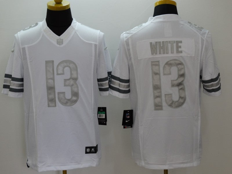 Men's Chicago Bears Kevin White #13 White Game Jerseys