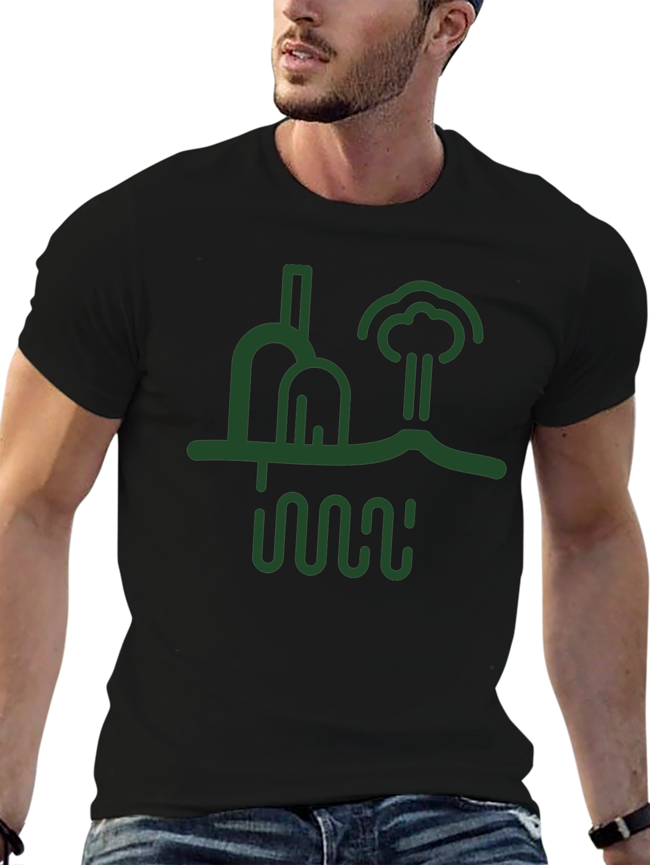 Nature Graphic Tee - Black