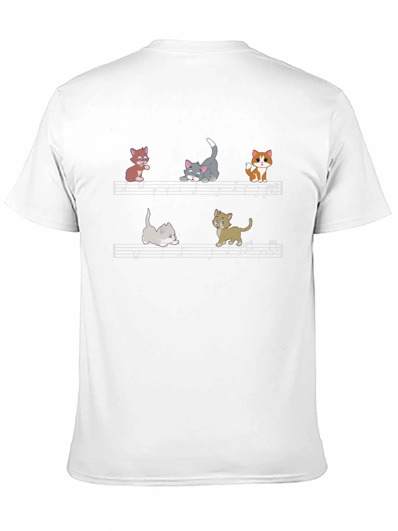 Musical Cats Graphic T-Shirt - Fun Novelty Tee