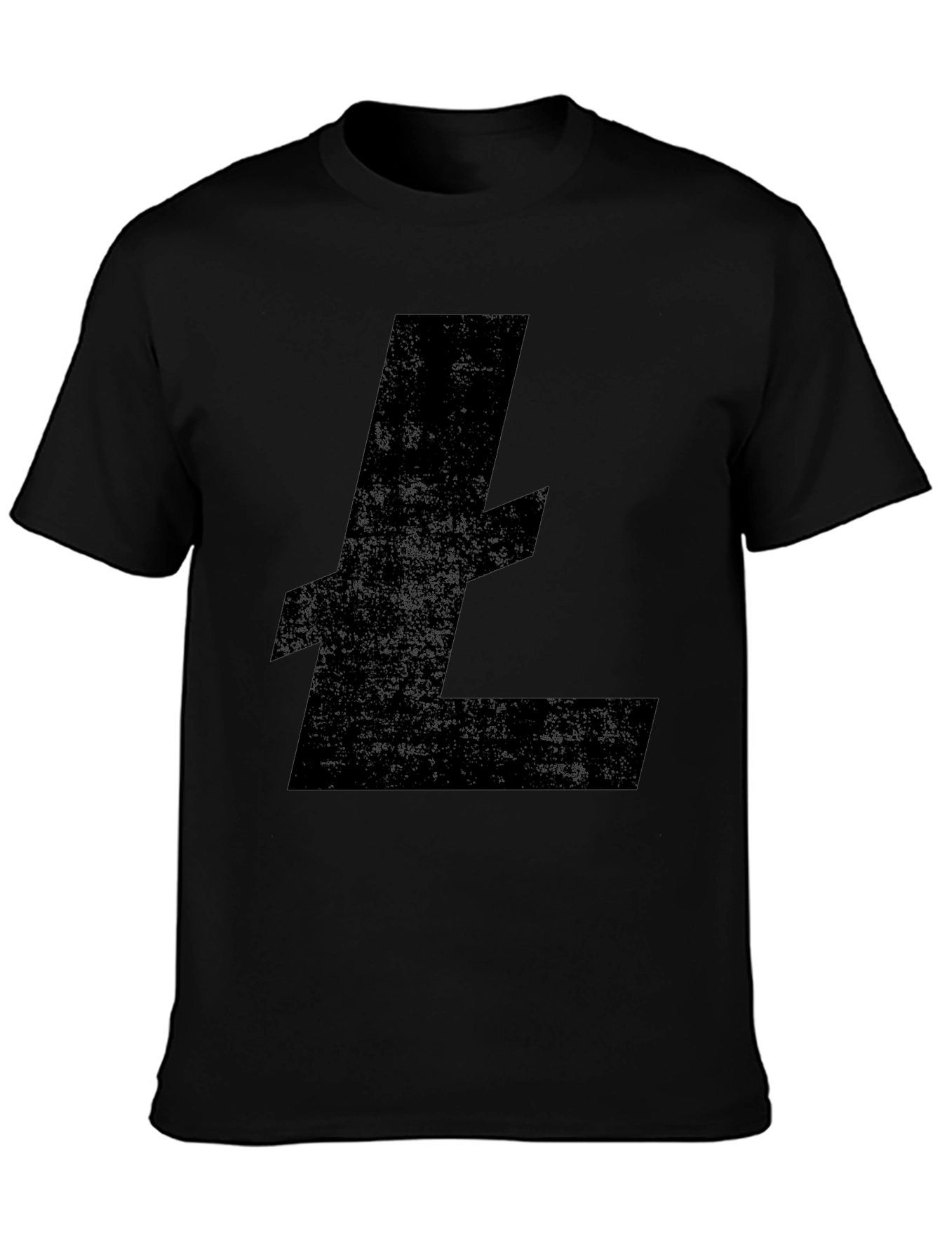 Black Litecoin Crypto T-Shirt - Mens Casual Tee