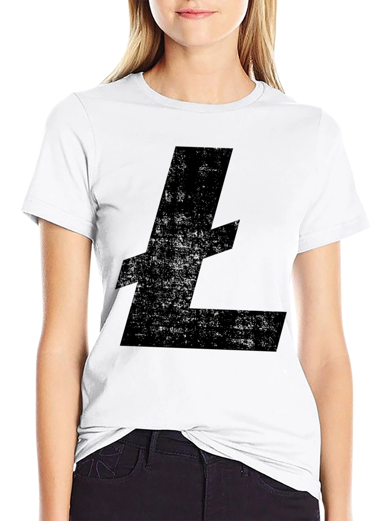 Black Litecoin Crypto T-Shirt - Mens Casual Tee
