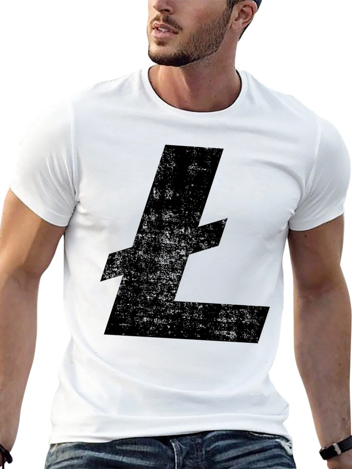 Black Litecoin Crypto T-Shirt - Mens Casual Tee