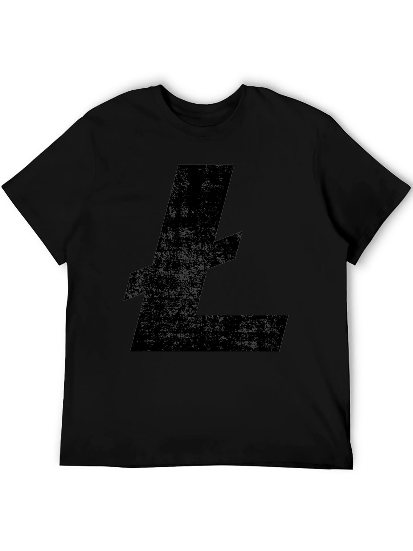 Black Litecoin Crypto T-Shirt - Mens Casual Tee